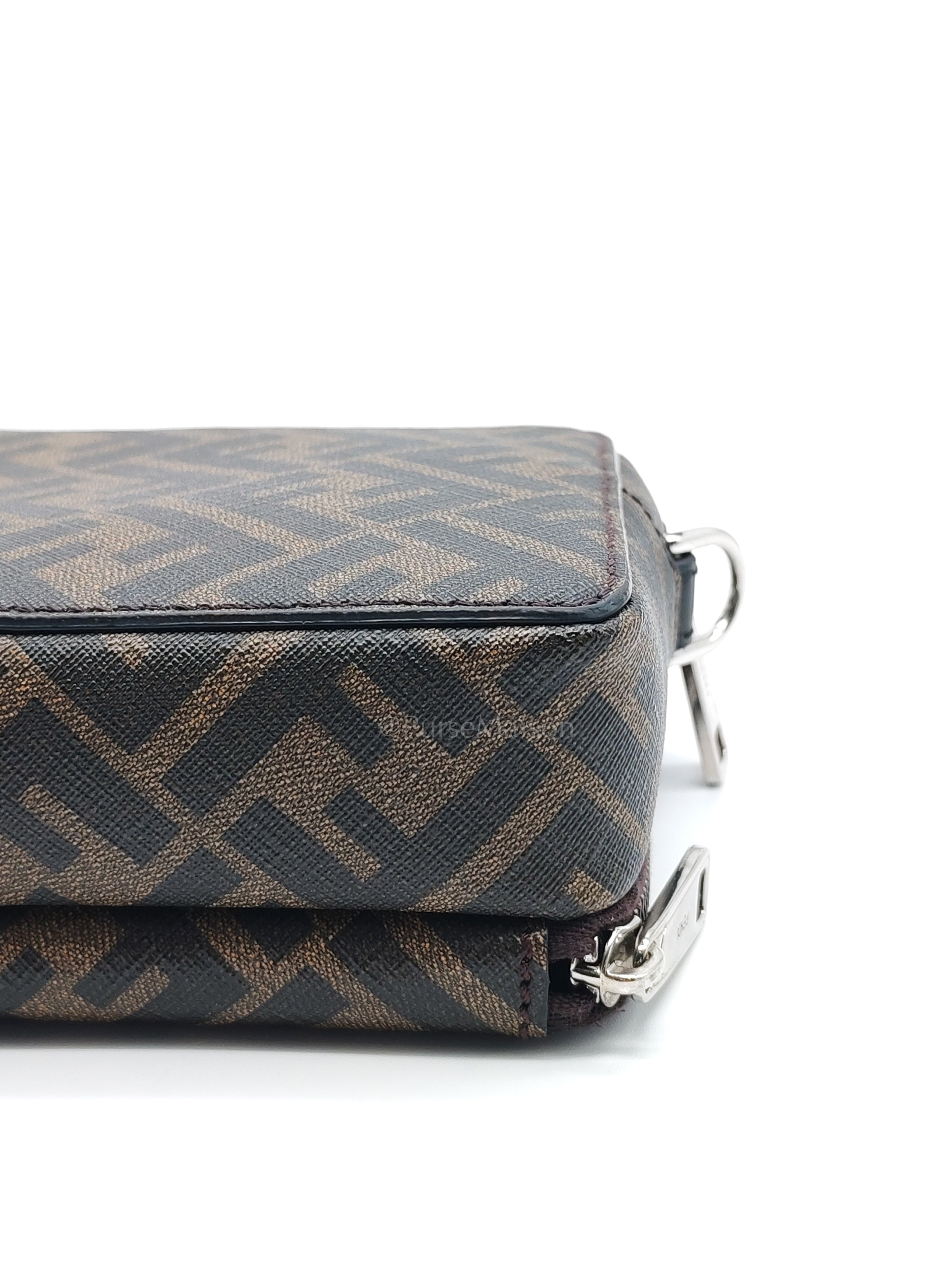 Monogram Camera Case in Woven Canvas Crossbody Bag