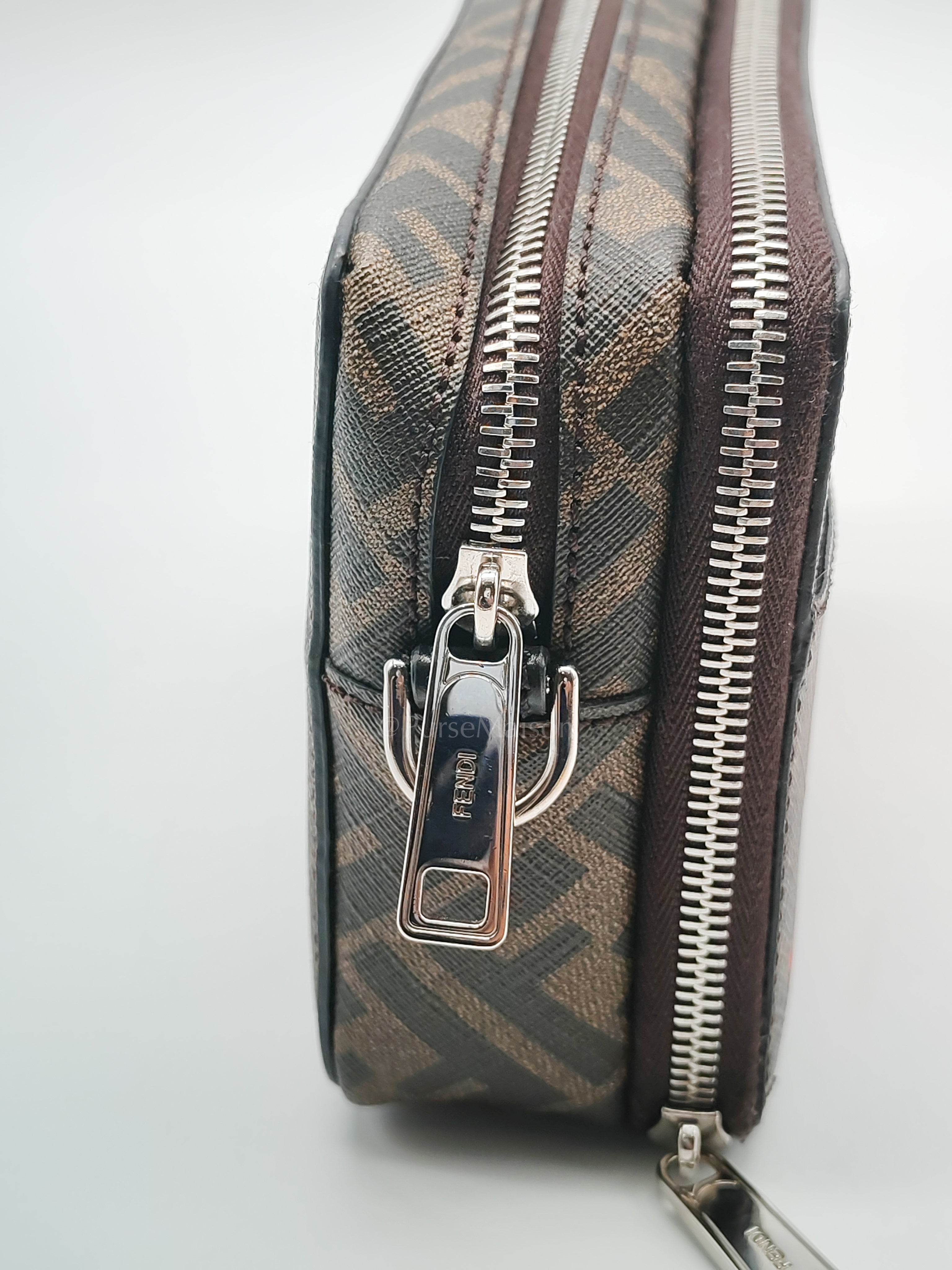 Monogram Camera Case in Woven Canvas Crossbody Bag