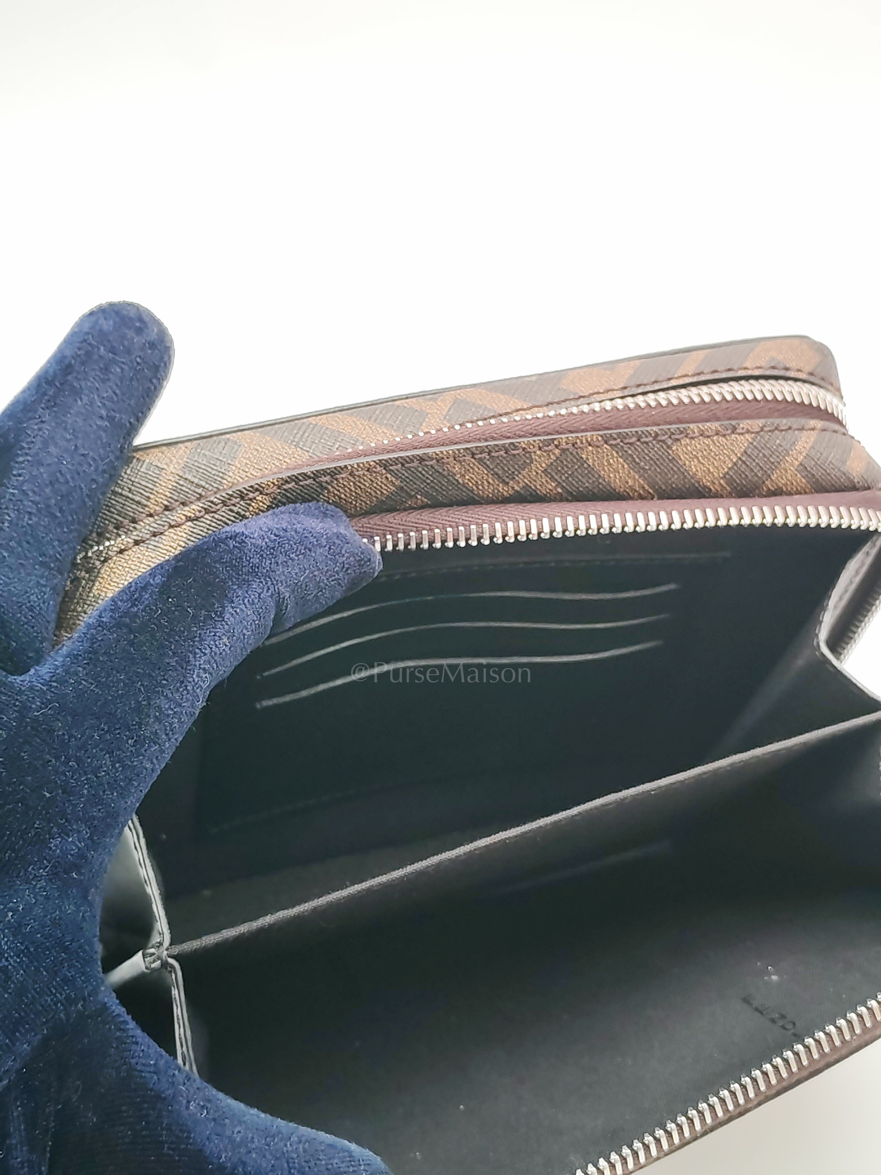 Monogram Camera Case in Woven Canvas Crossbody Bag
