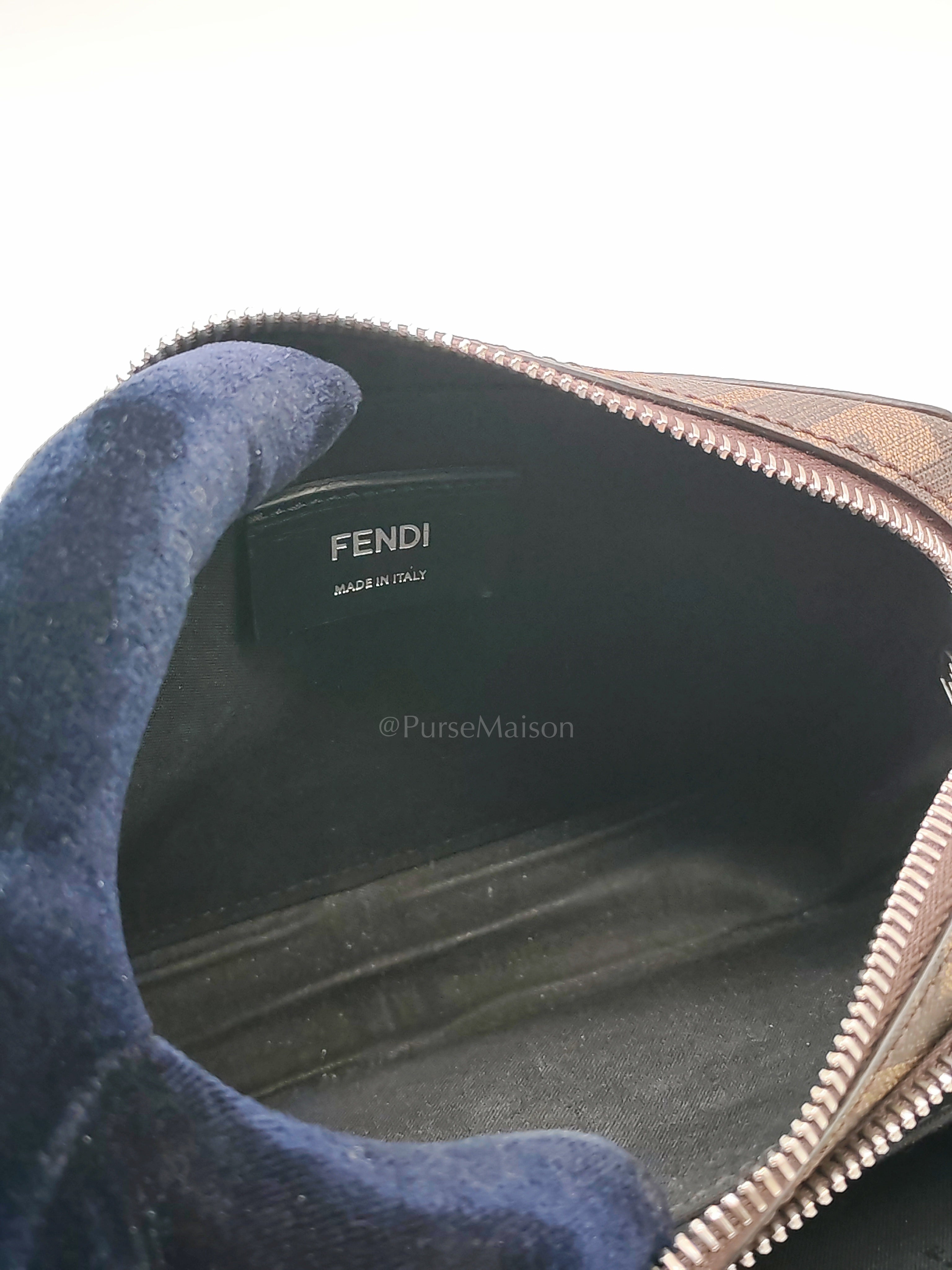 Monogram Camera Case in Woven Canvas Crossbody Bag