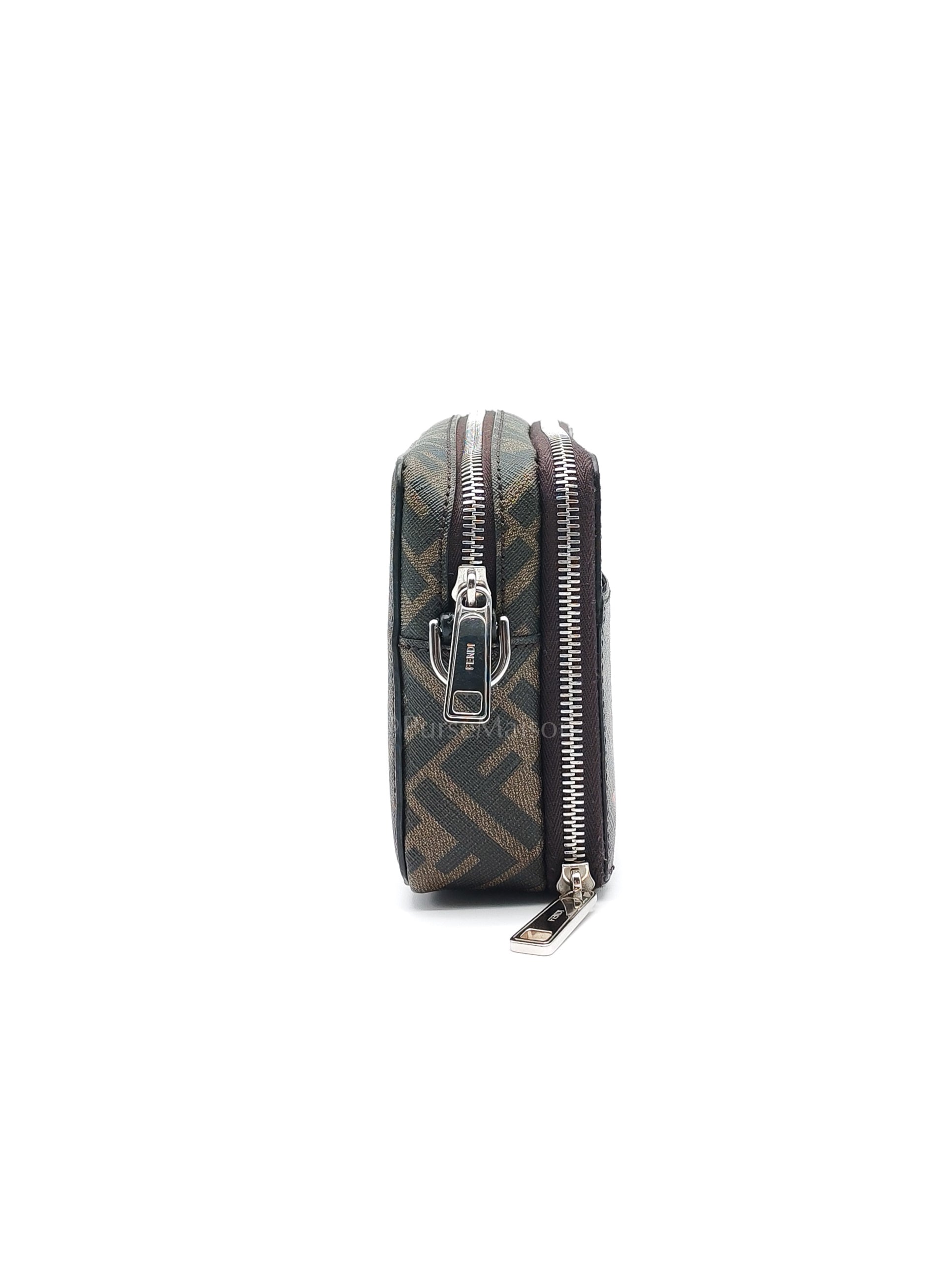 Monogram Camera Case in Woven Canvas Crossbody Bag