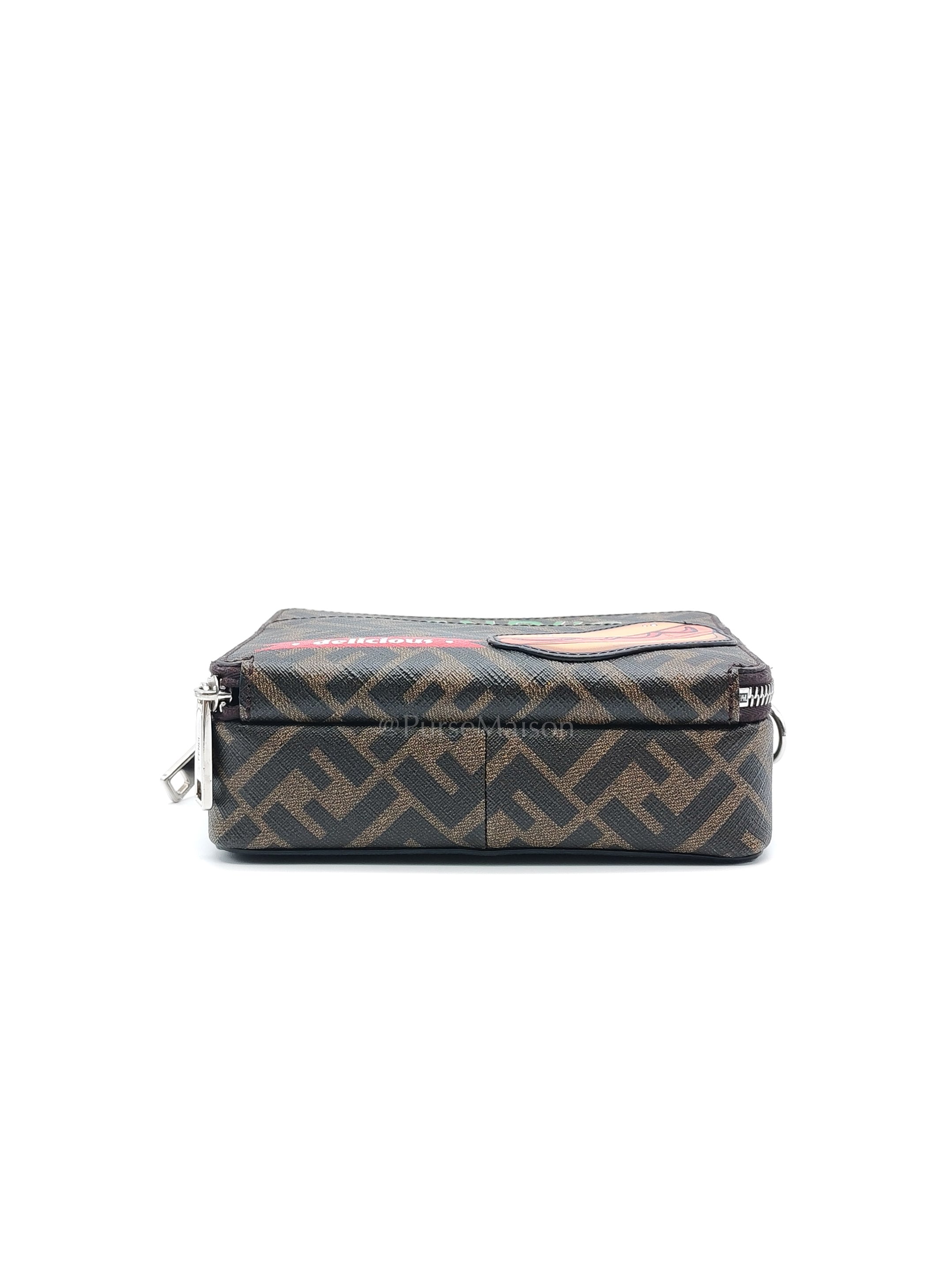 Monogram Camera Case in Woven Canvas Crossbody Bag