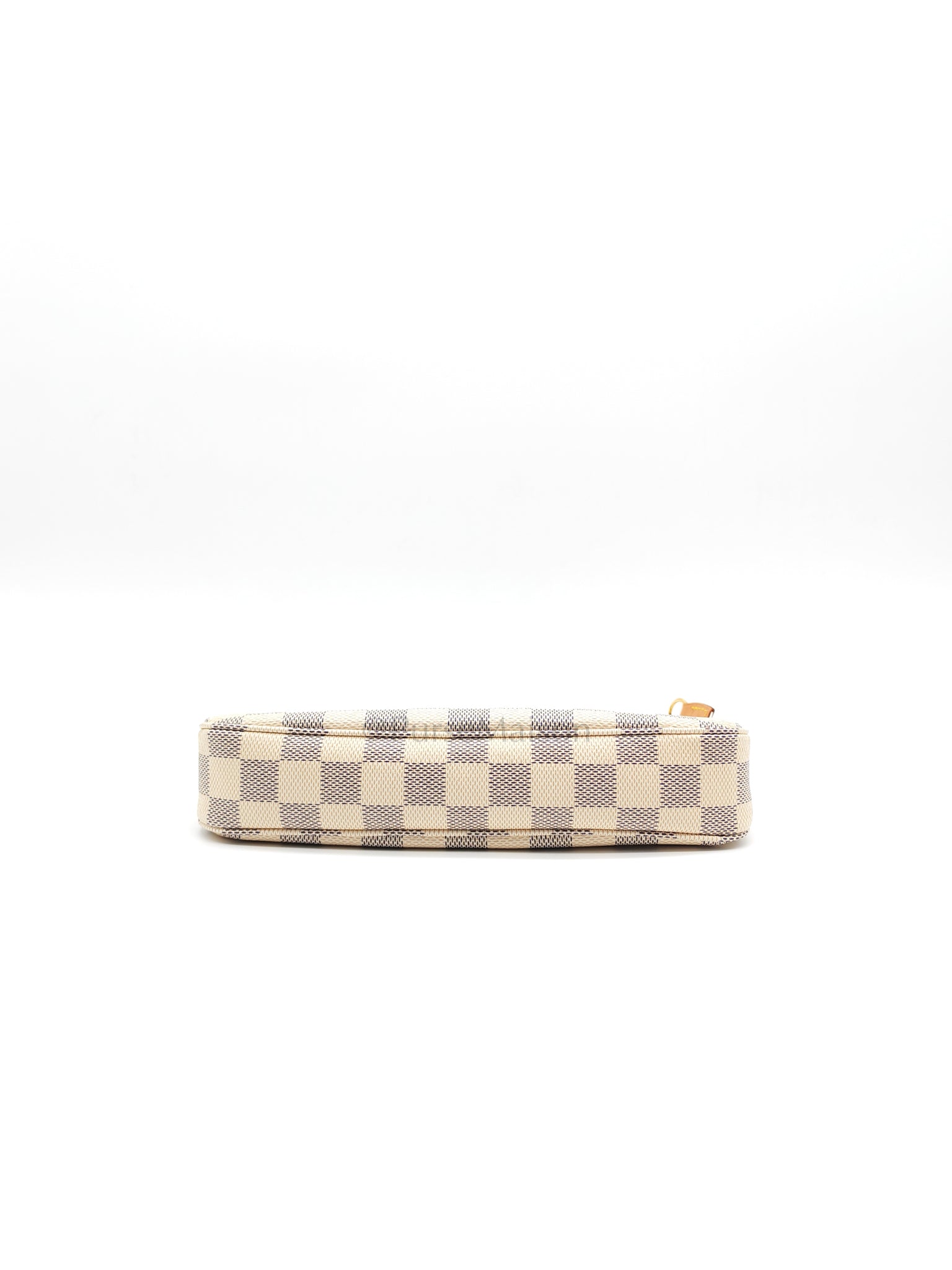 Pochette Accesories in Damier Azur Canvas Shoulder Bag (Microchip)