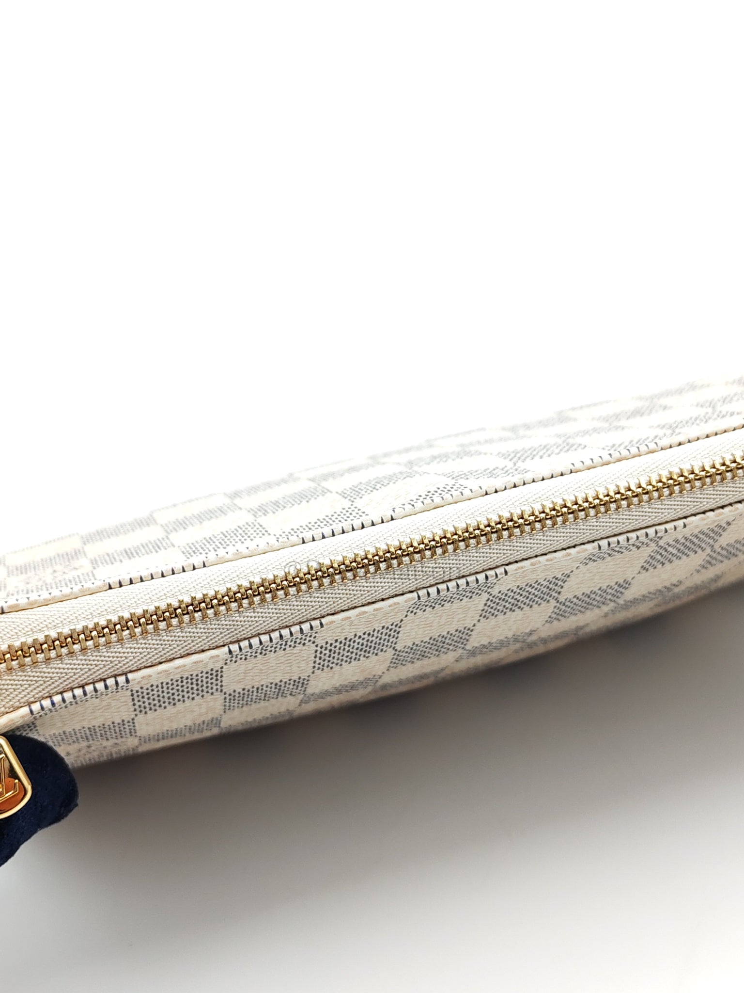 Pochette Accesories in Damier Azur Canvas Shoulder Bag (Microchip)