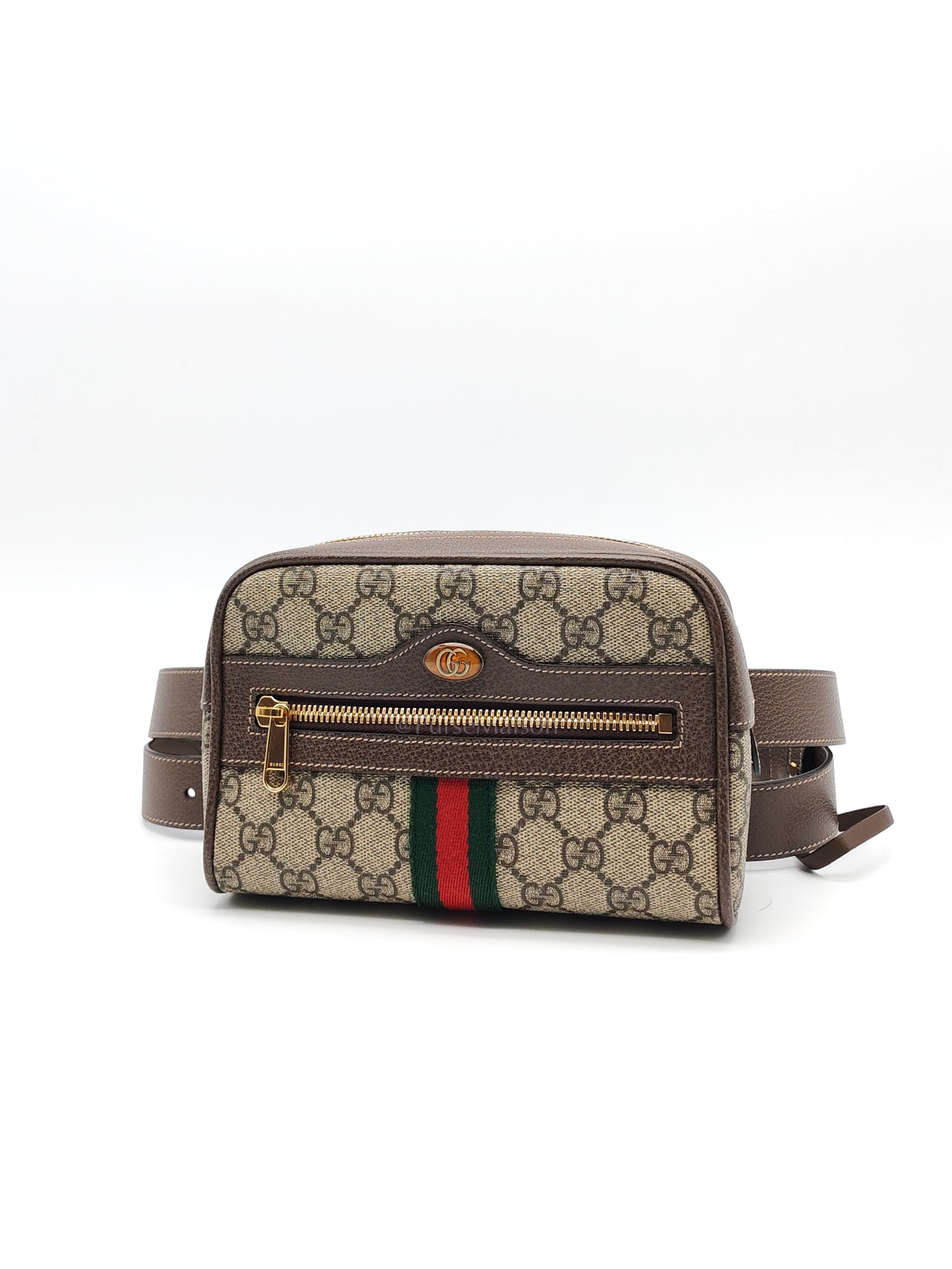 Ophidia Belt Bag Small in GG Coated Canvas