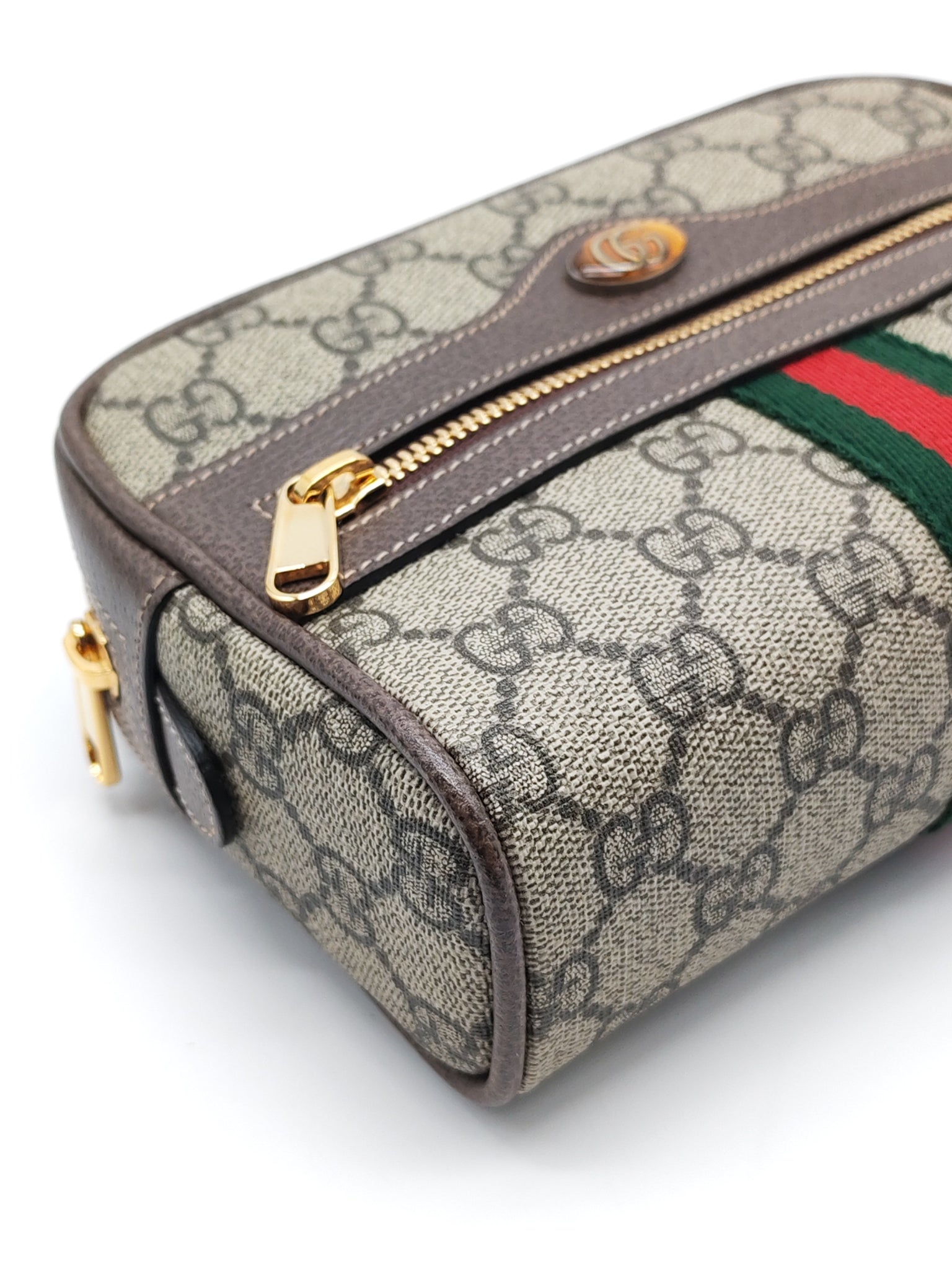 Ophidia Belt Bag Small in GG Coated Canvas