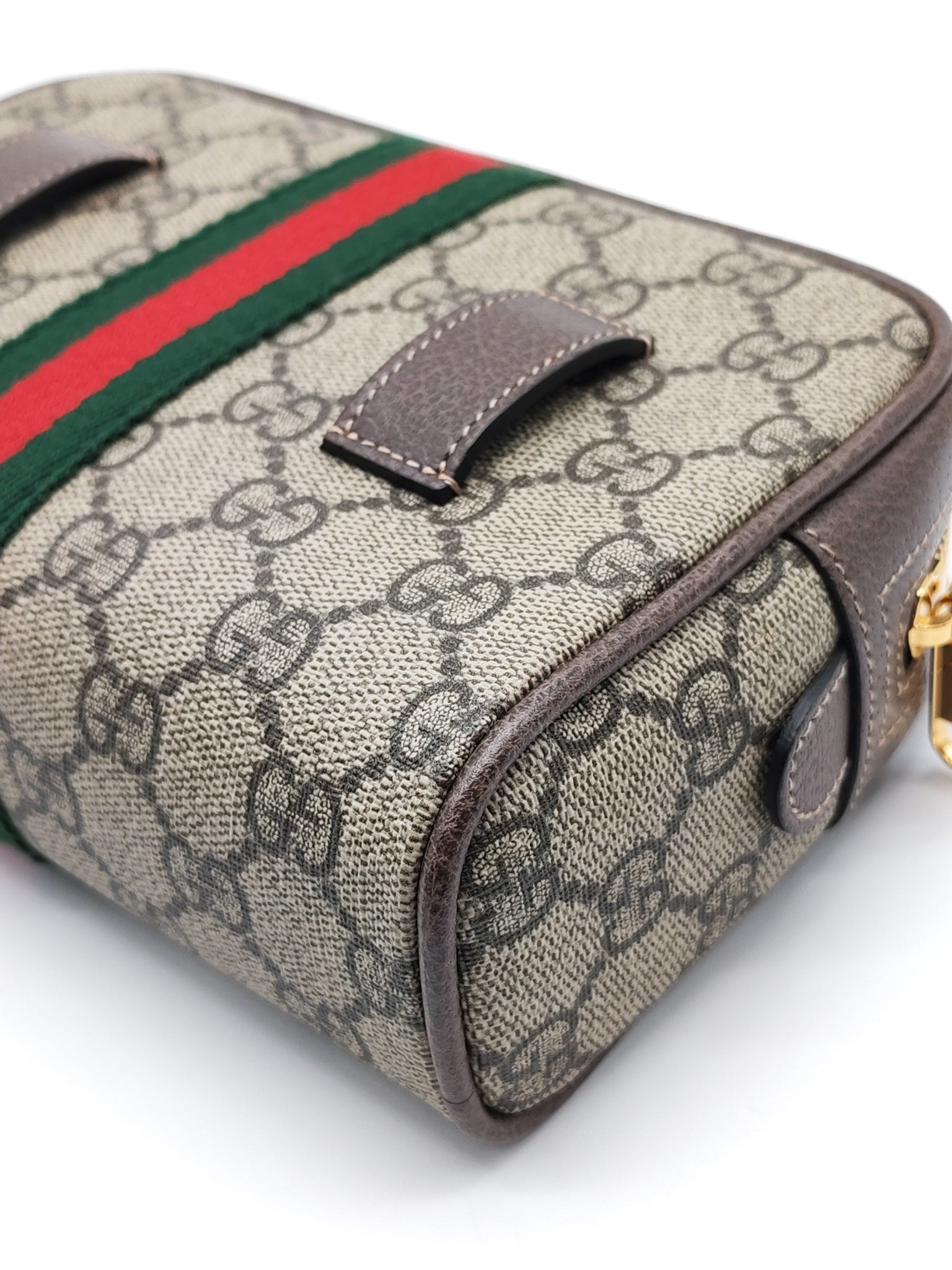 Ophidia Belt Bag Small in GG Coated Canvas