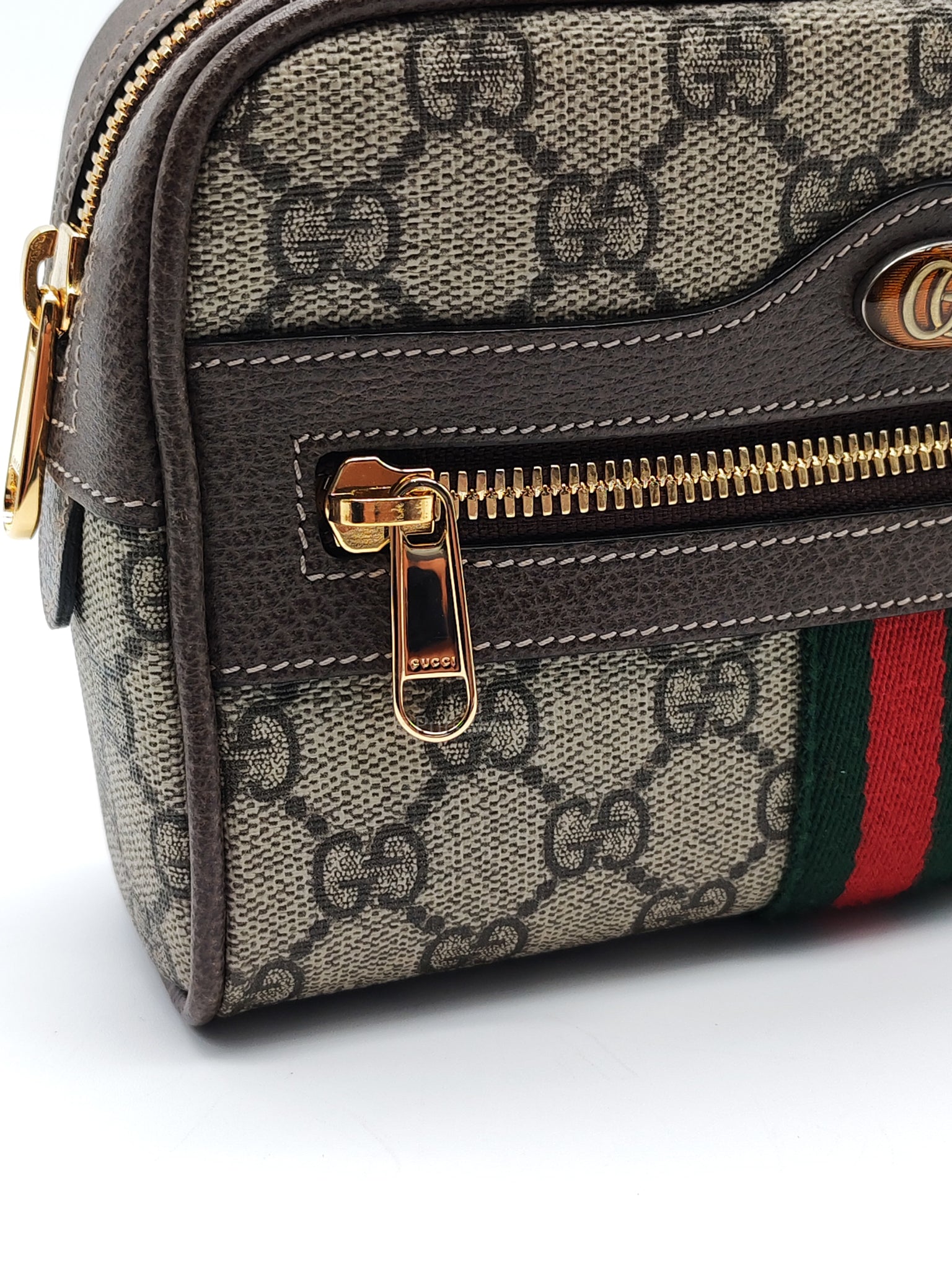 Ophidia Belt Bag Small in GG Coated Canvas