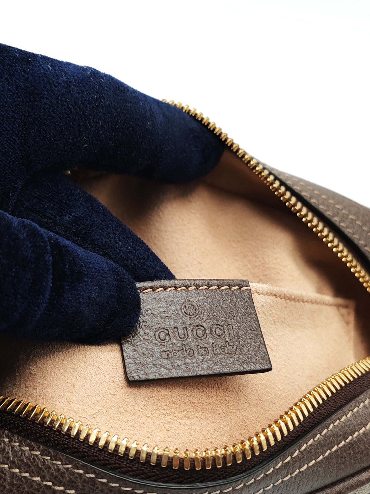 Ophidia Belt Bag Small in GG Coated Canvas