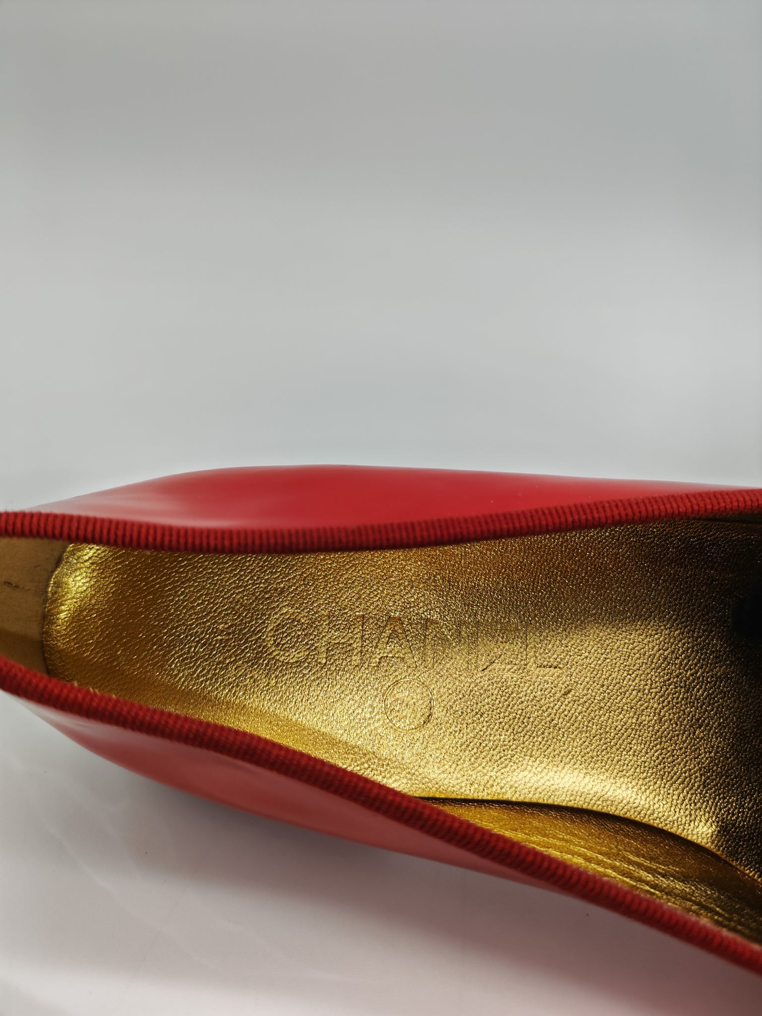 Ballet Flats Red Patent Leather Size 38EU (24cm)