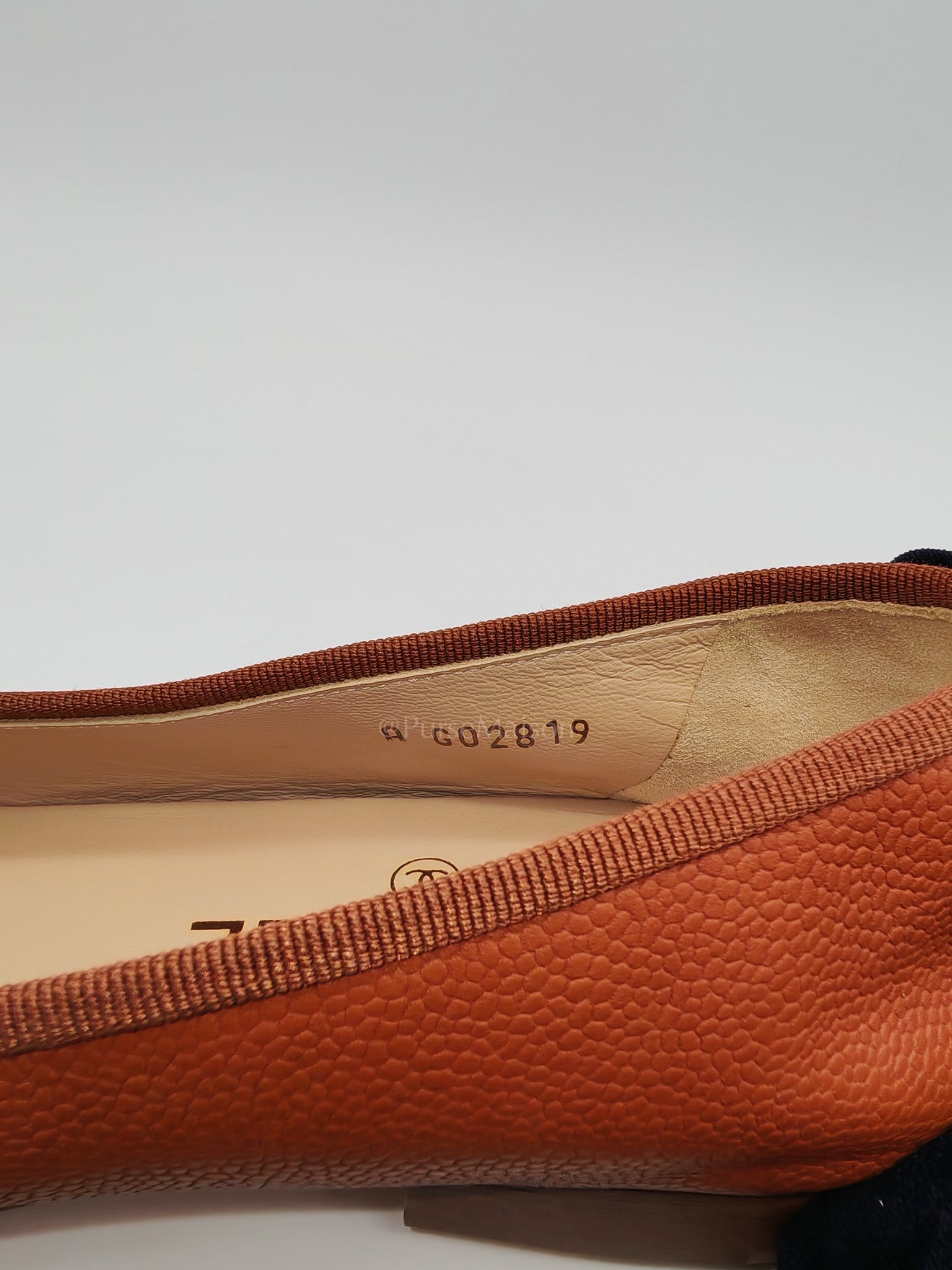 Ballet Flats in Brown CC Logo Cap Toe Size 37.5 EU (23.5cm)