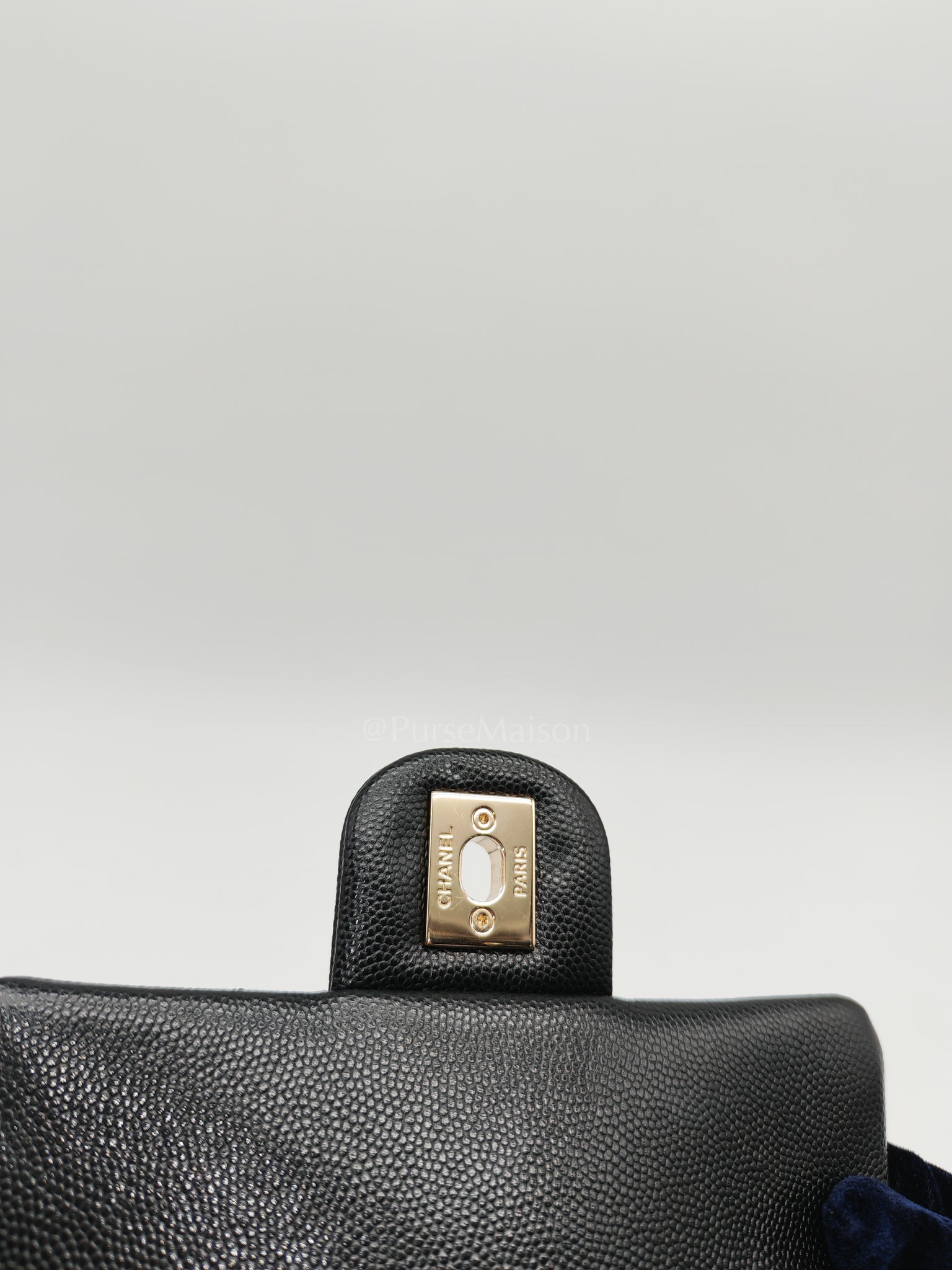 Urban Spirit Backpack in Black Quilted Caviar Leather & Light Gold Hardware Microchip