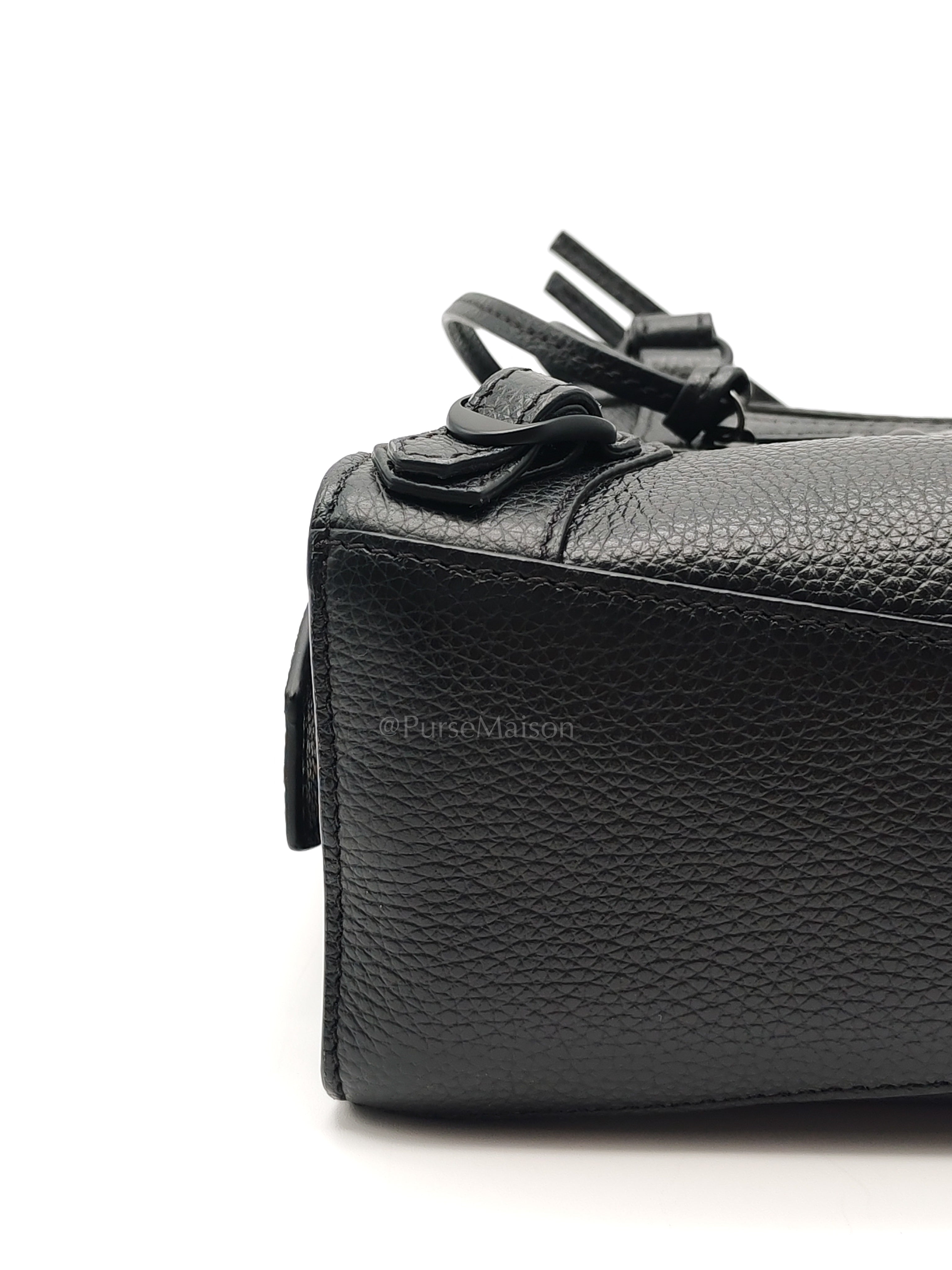 Neo Classic City Bag Mini in Black Grained Calfskin Leather