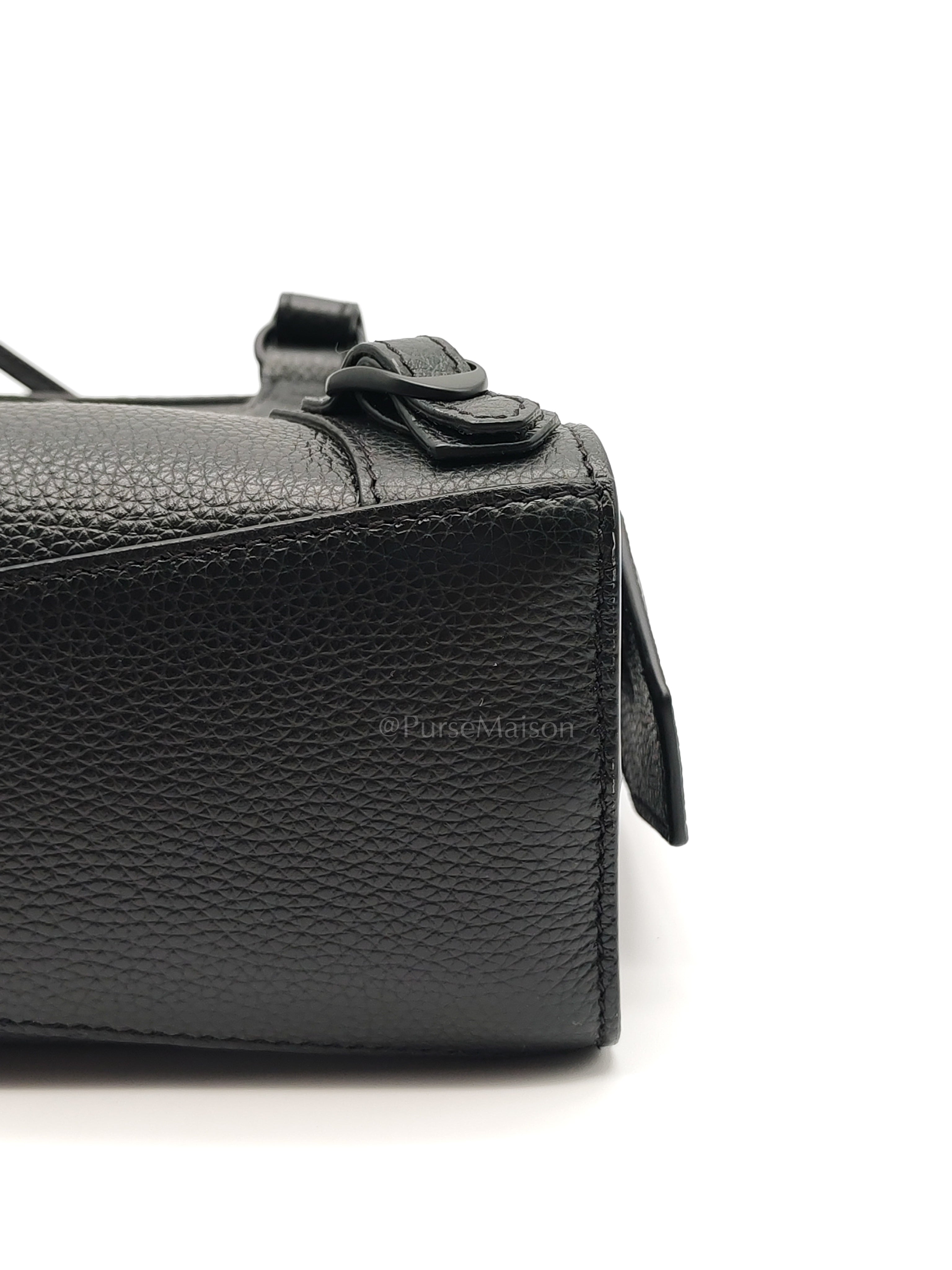 Neo Classic City Bag Mini in Black Grained Calfskin Leather