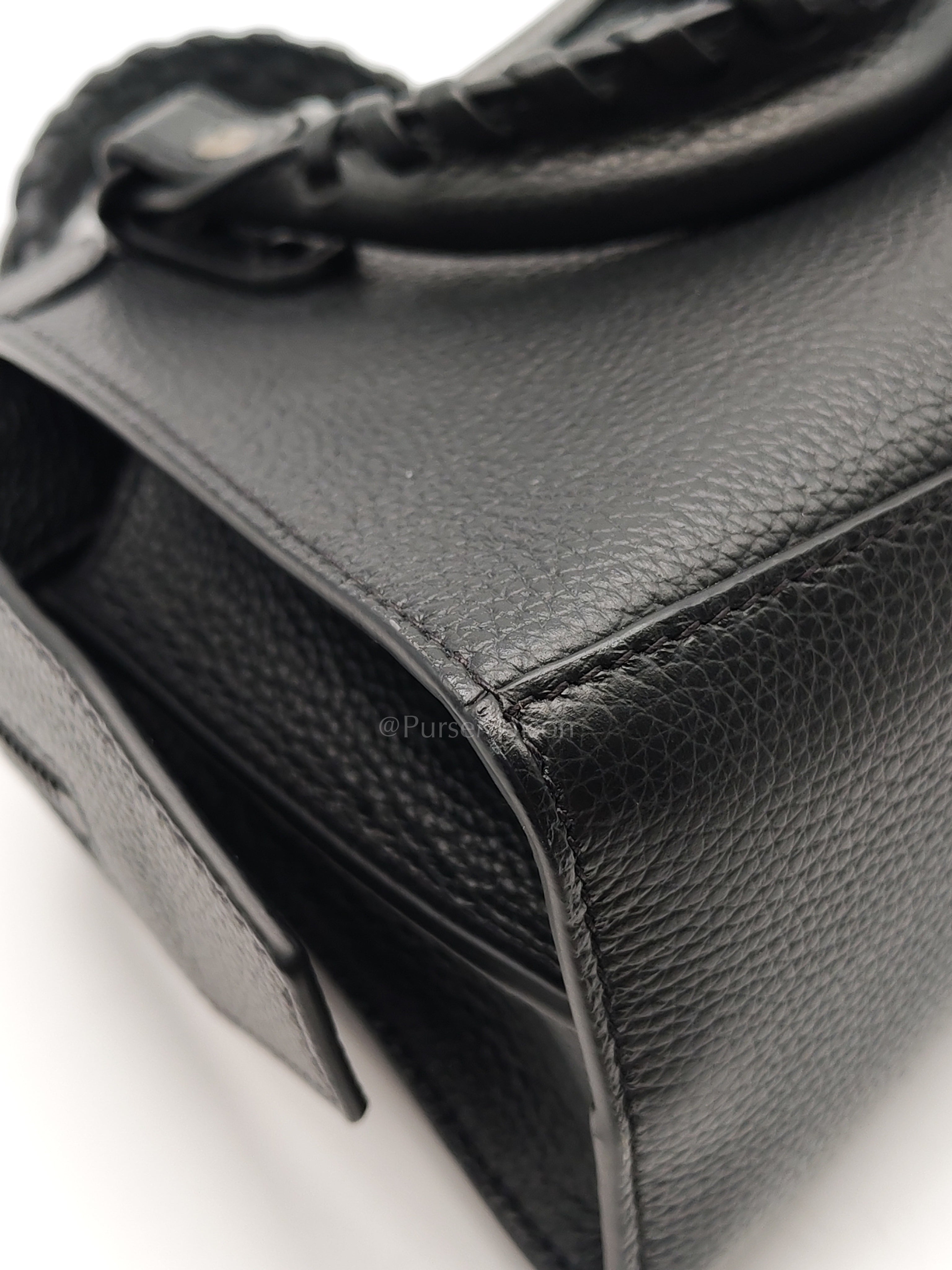 Neo Classic City Bag Mini in Black Grained Calfskin Leather