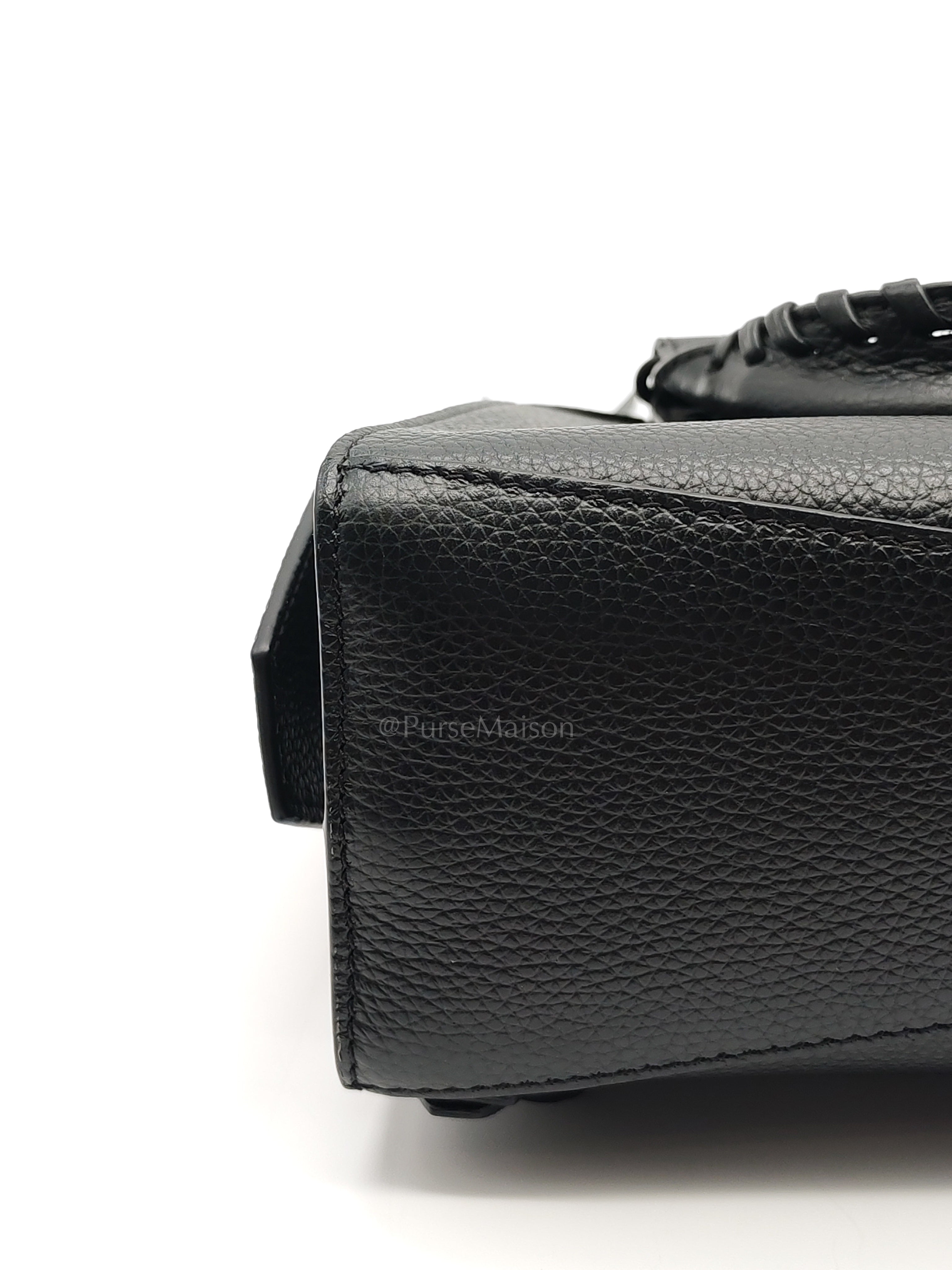 Neo Classic City Bag Mini in Black Grained Calfskin Leather