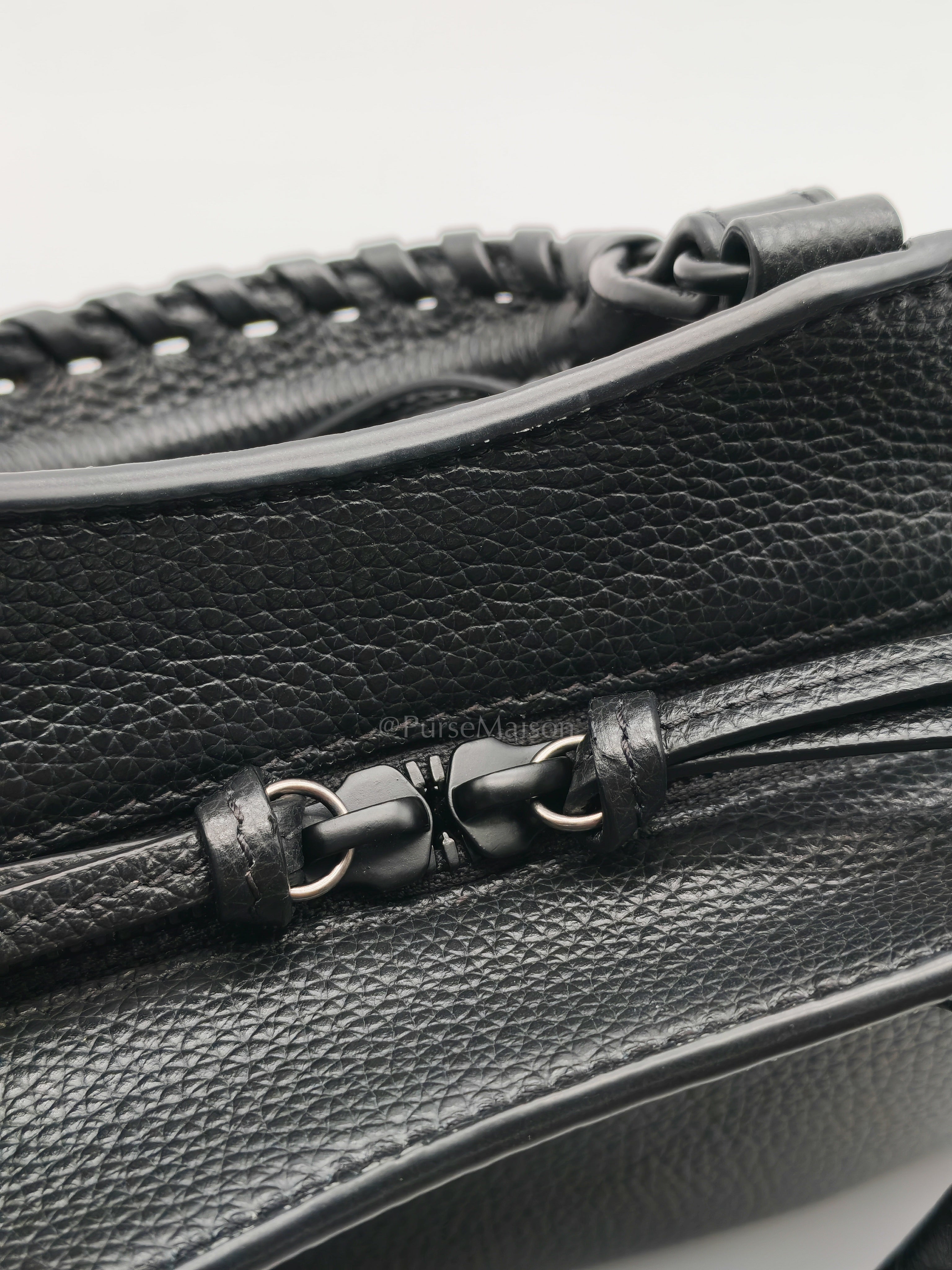 Neo Classic City Bag Mini in Black Grained Calfskin Leather