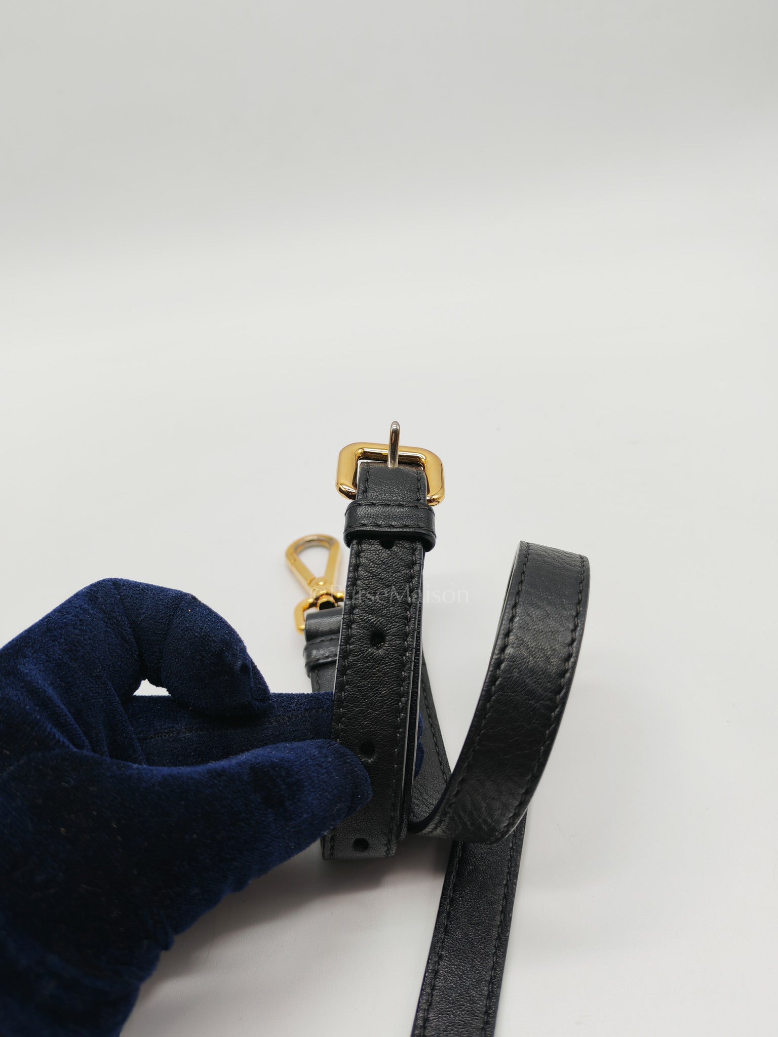 Tessuto Gaufre in Black Nylon Shoulder Bag