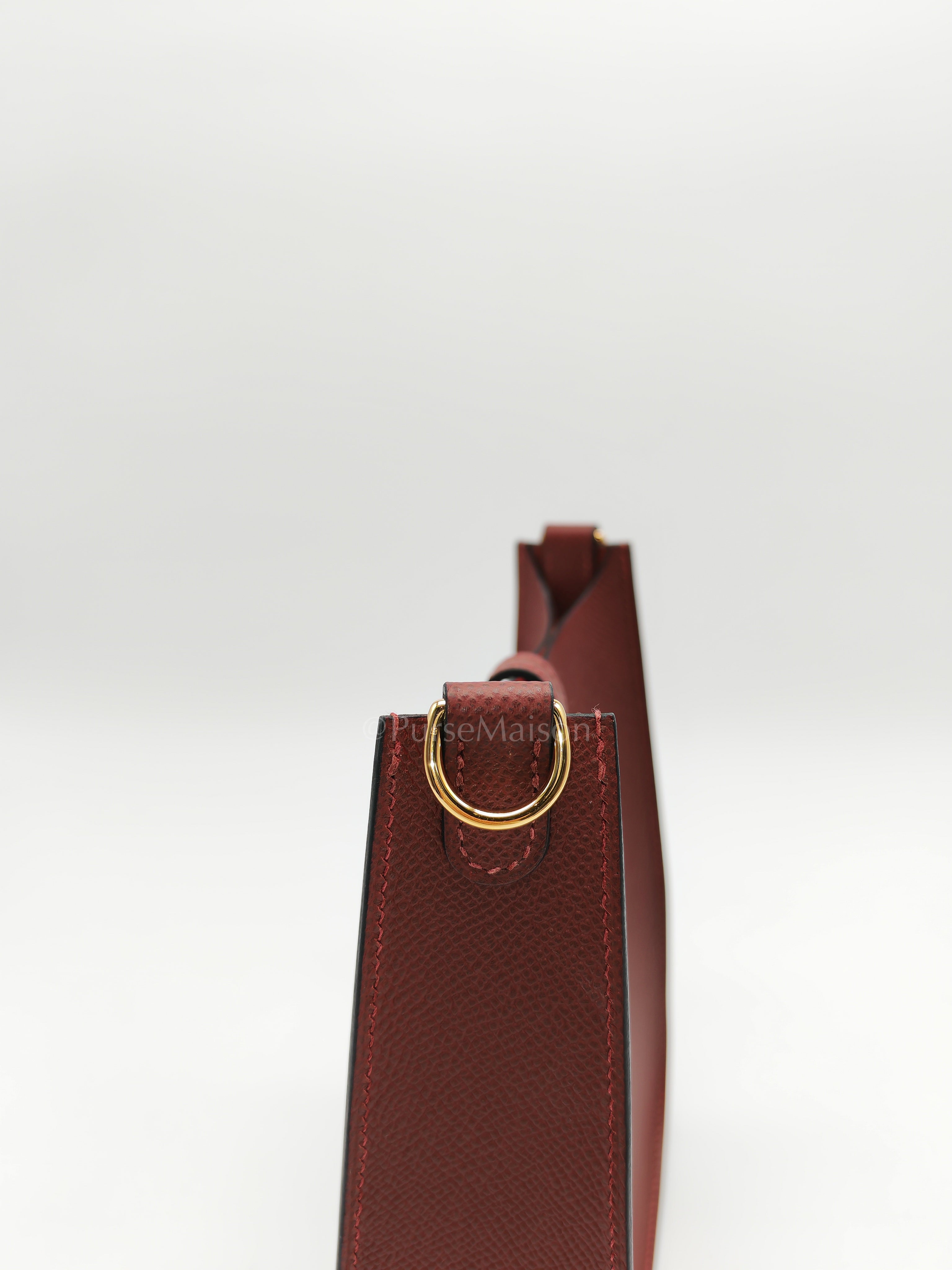 Evelyne 16 TPM Sellier in Rouge H Epsom Leather and Gold Hardware Stamp K(2025)