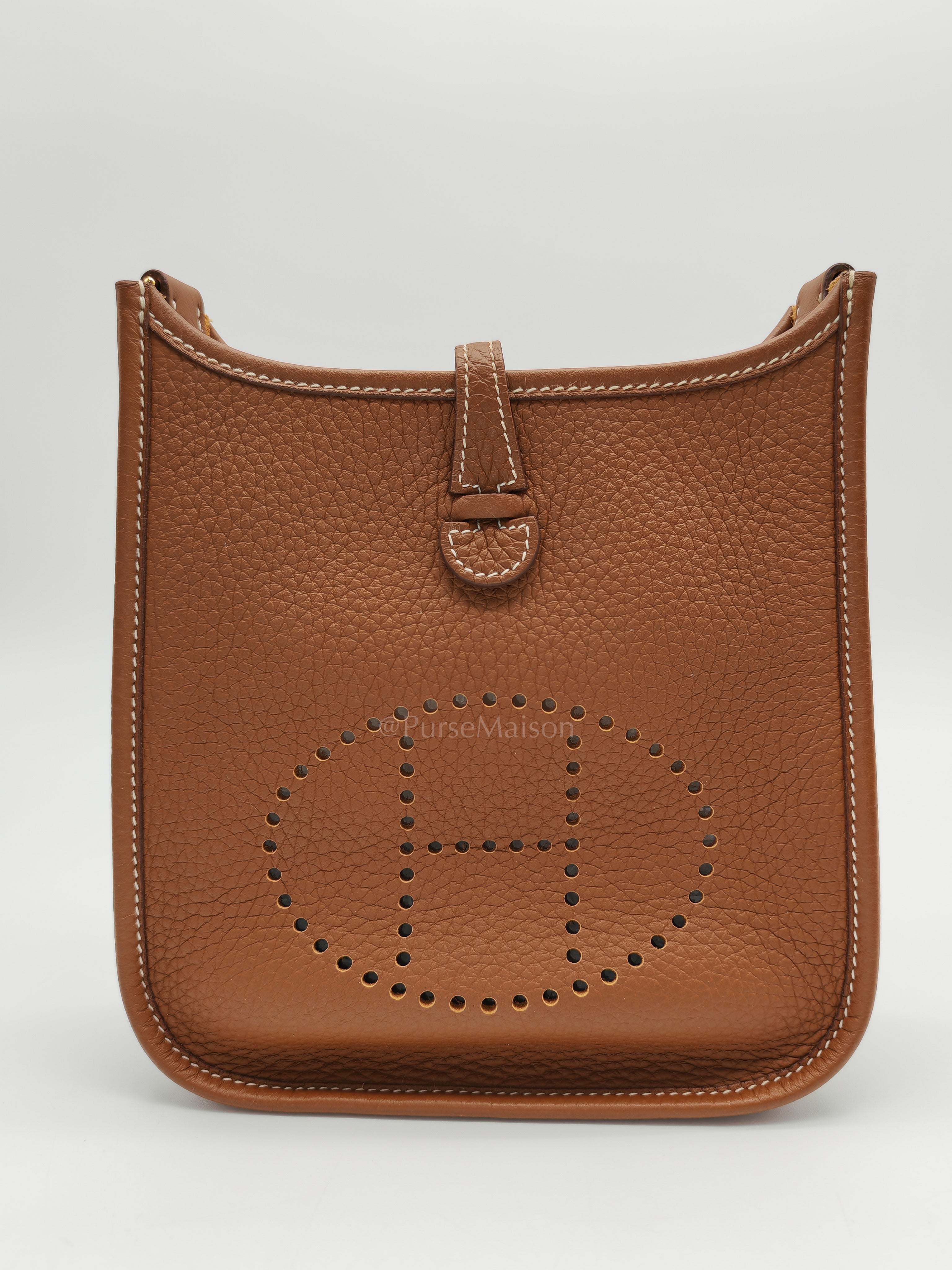 Evelyne TPM Gold Clemence Leather in Gold Hardware Stamp W(2024)