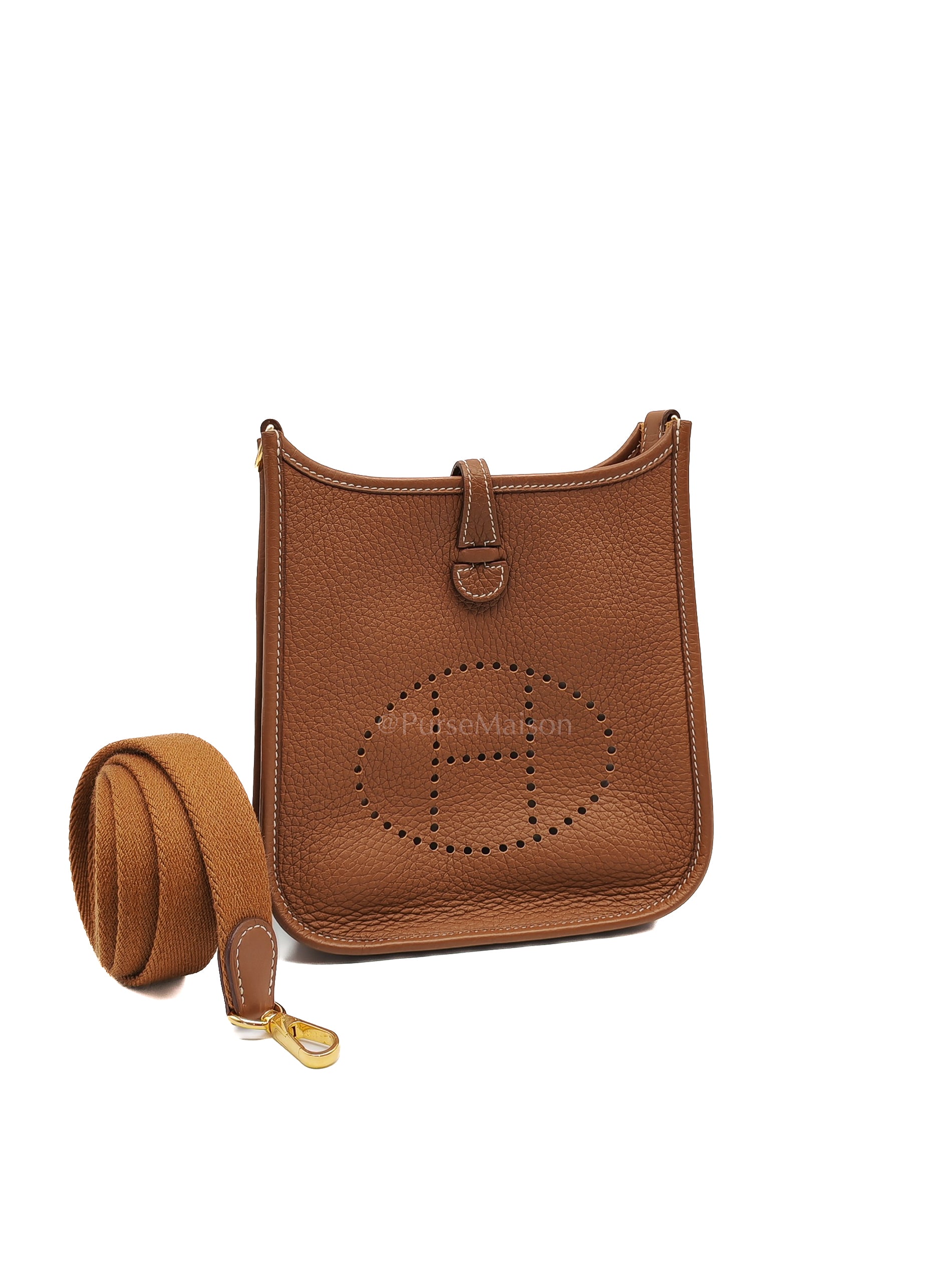 Evelyne TPM Gold Clemence Leather in Gold Hardware Stamp W(2024)