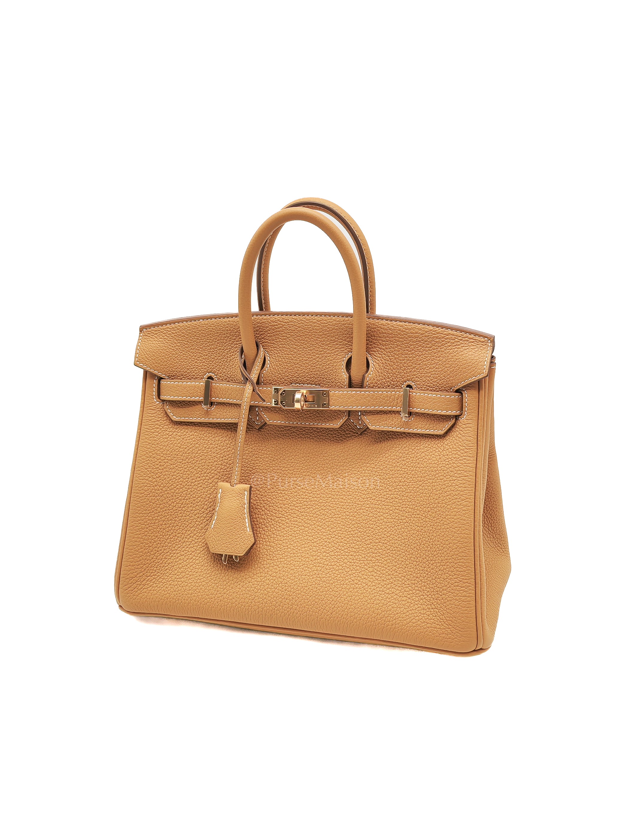 Birkin 25 Retourne in Sesame Togo Leather and Gold Hardware Stamp K (2025)