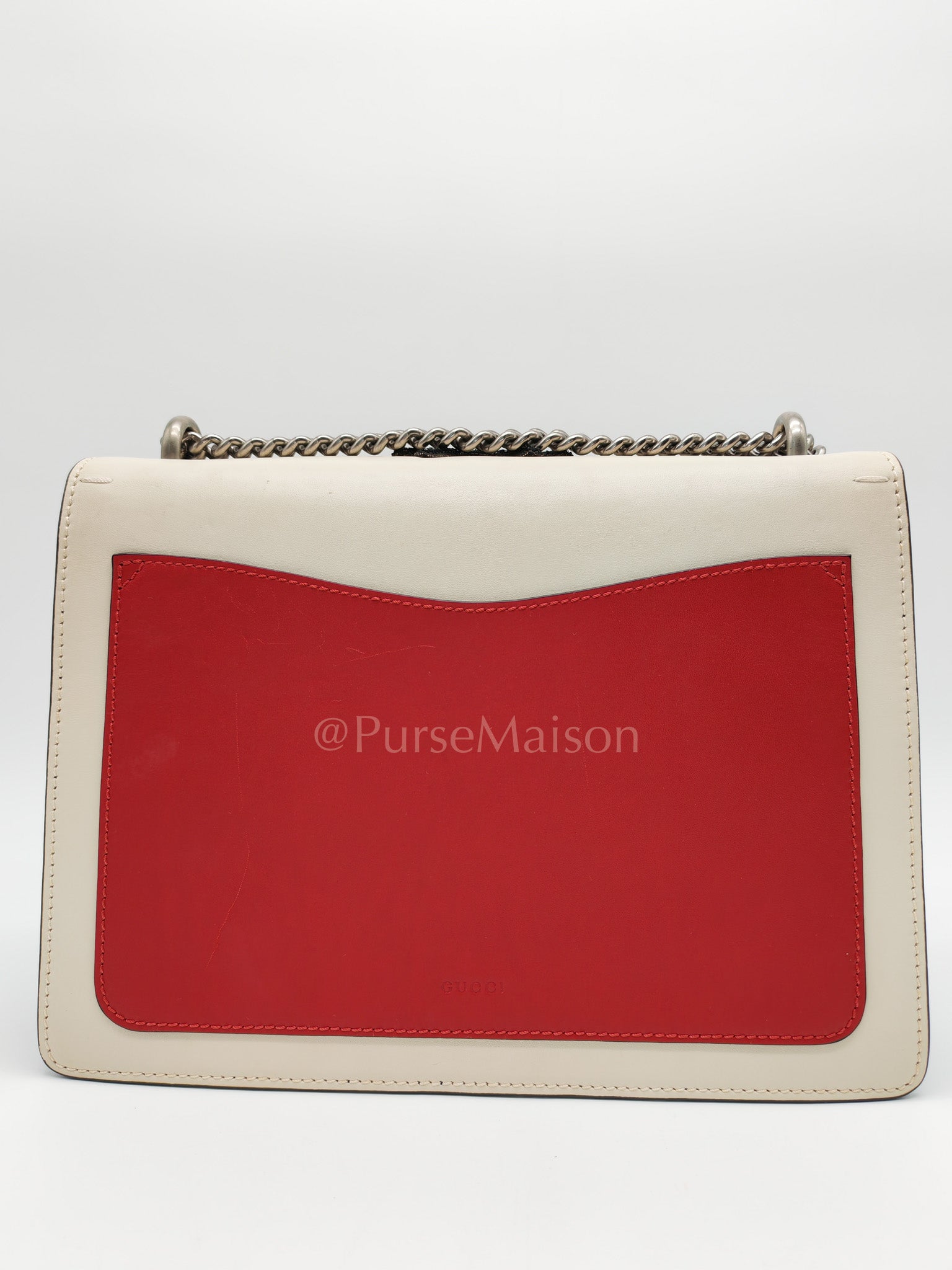 Dionysus Medium Shoulder Bag in Tricolor Prominent Embroidered Bee and Ruthenium Hardware