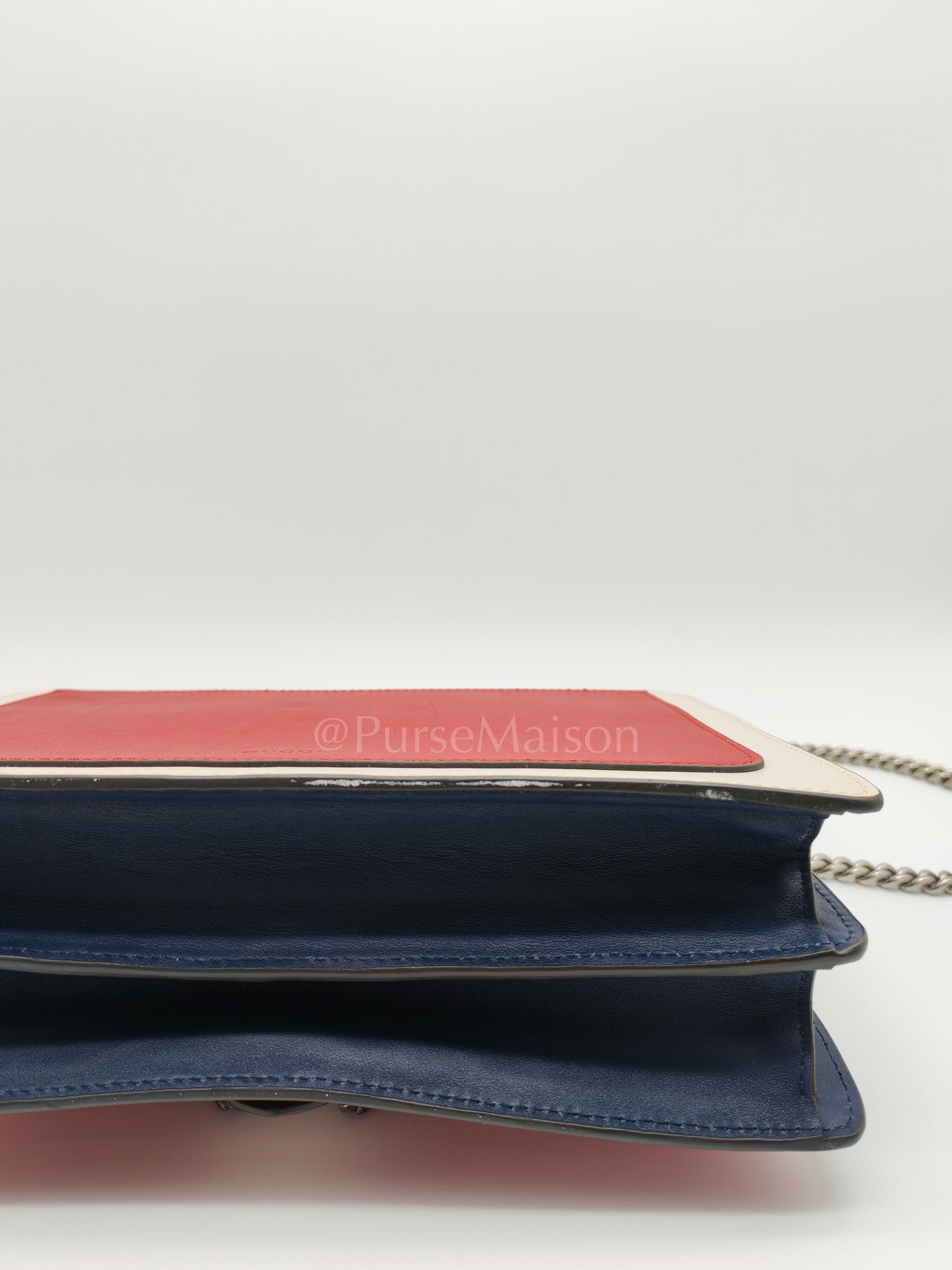 Dionysus Medium Shoulder Bag in Tricolor Prominent Embroidered Bee and Ruthenium Hardware