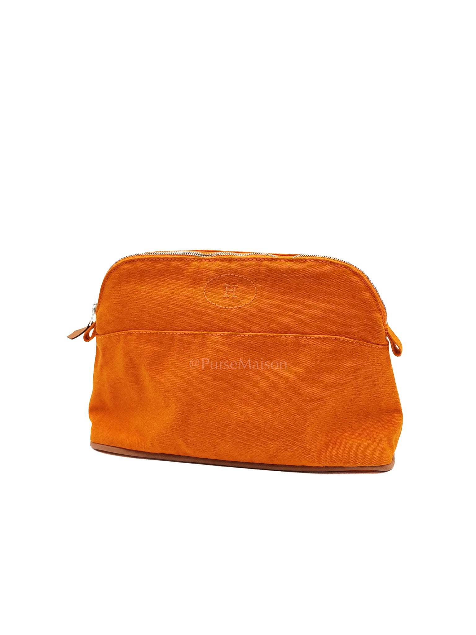 Mini Bolide Travel Cosmetic Pouch Canvas Palladium Hardware