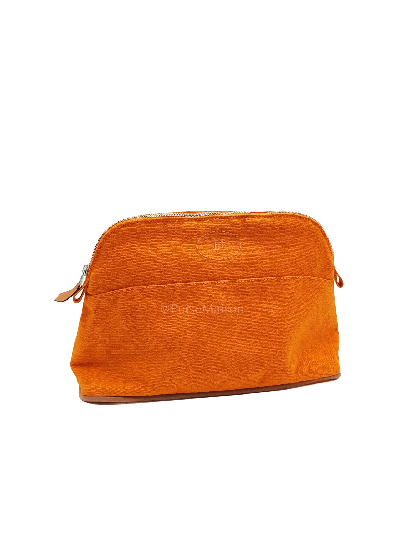 Mini Bolide Travel Cosmetic Pouch Canvas Palladium Hardware