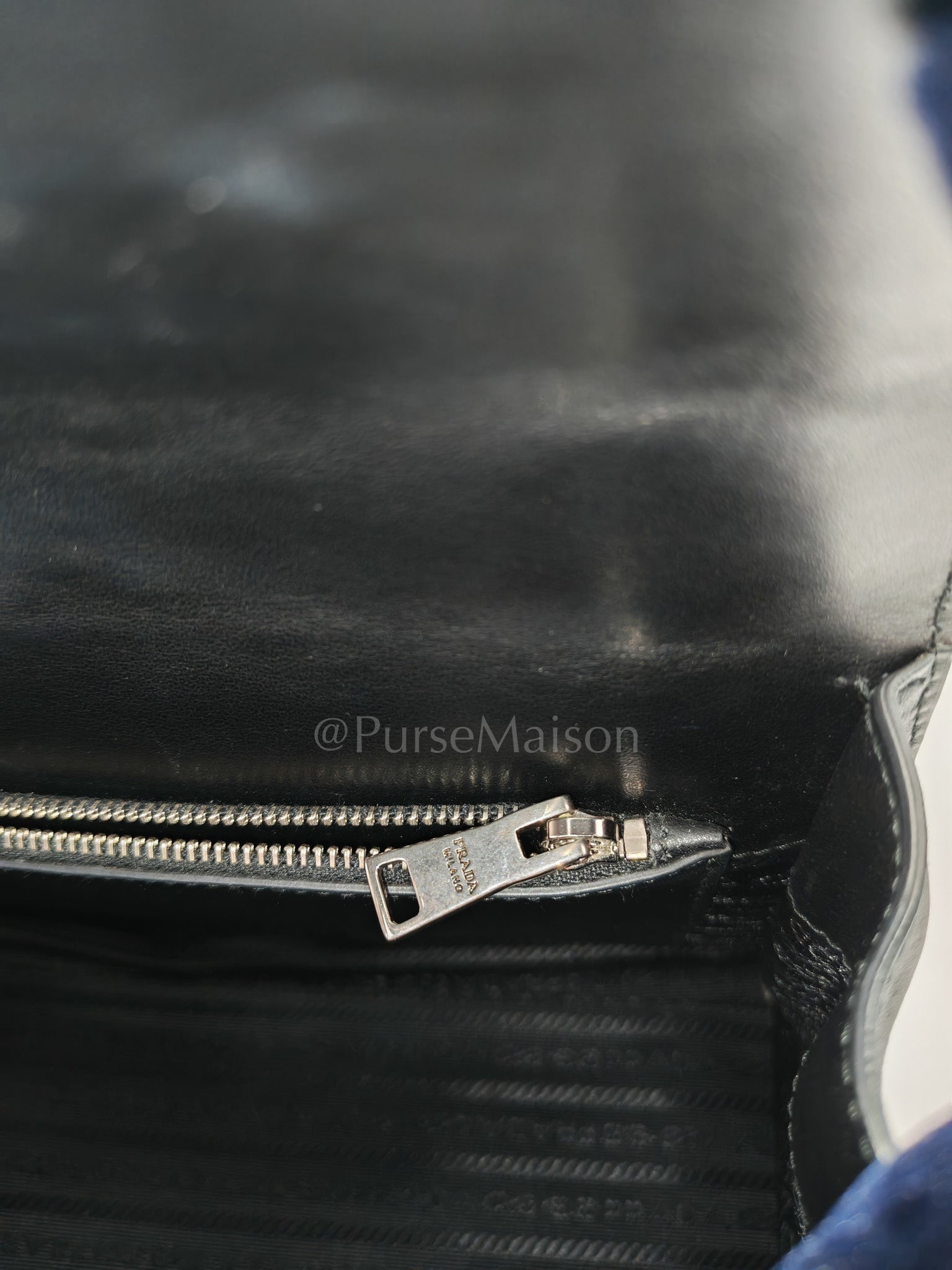 Cuir Monochrome Envelope Flap Shoulder Bag in Black Calfskin Leather & Ruthenium Hardware