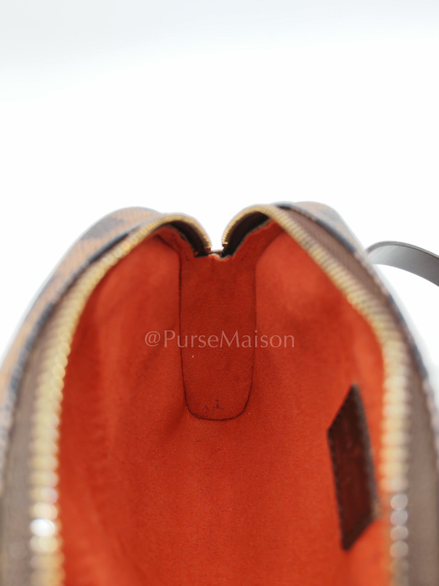 Pochette Ipanema in Damier Ebene Canvas and Gold Hardware (Datecode: FL0063)