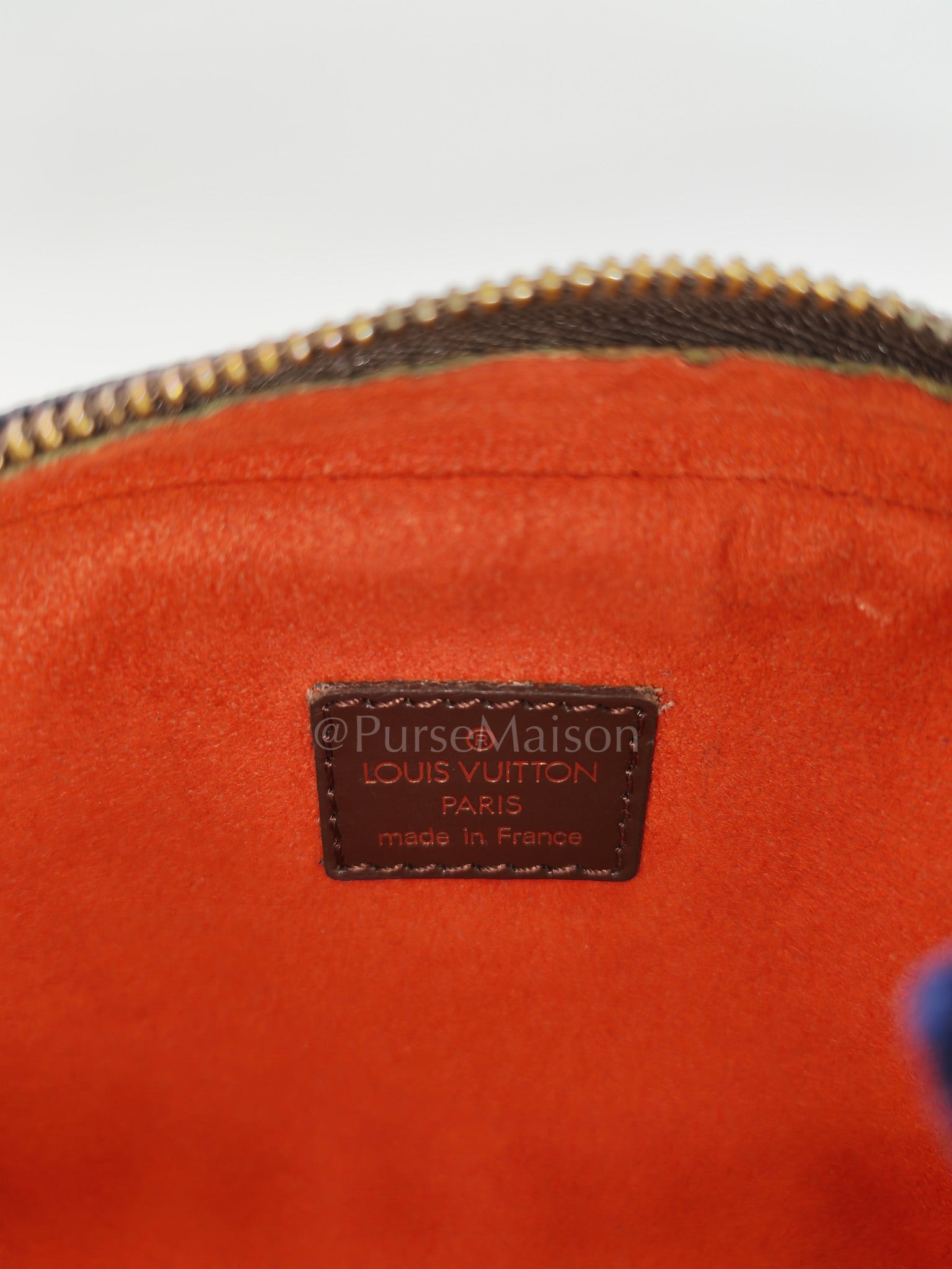 Pochette Ipanema in Damier Ebene Canvas and Gold Hardware (Datecode: FL0063)