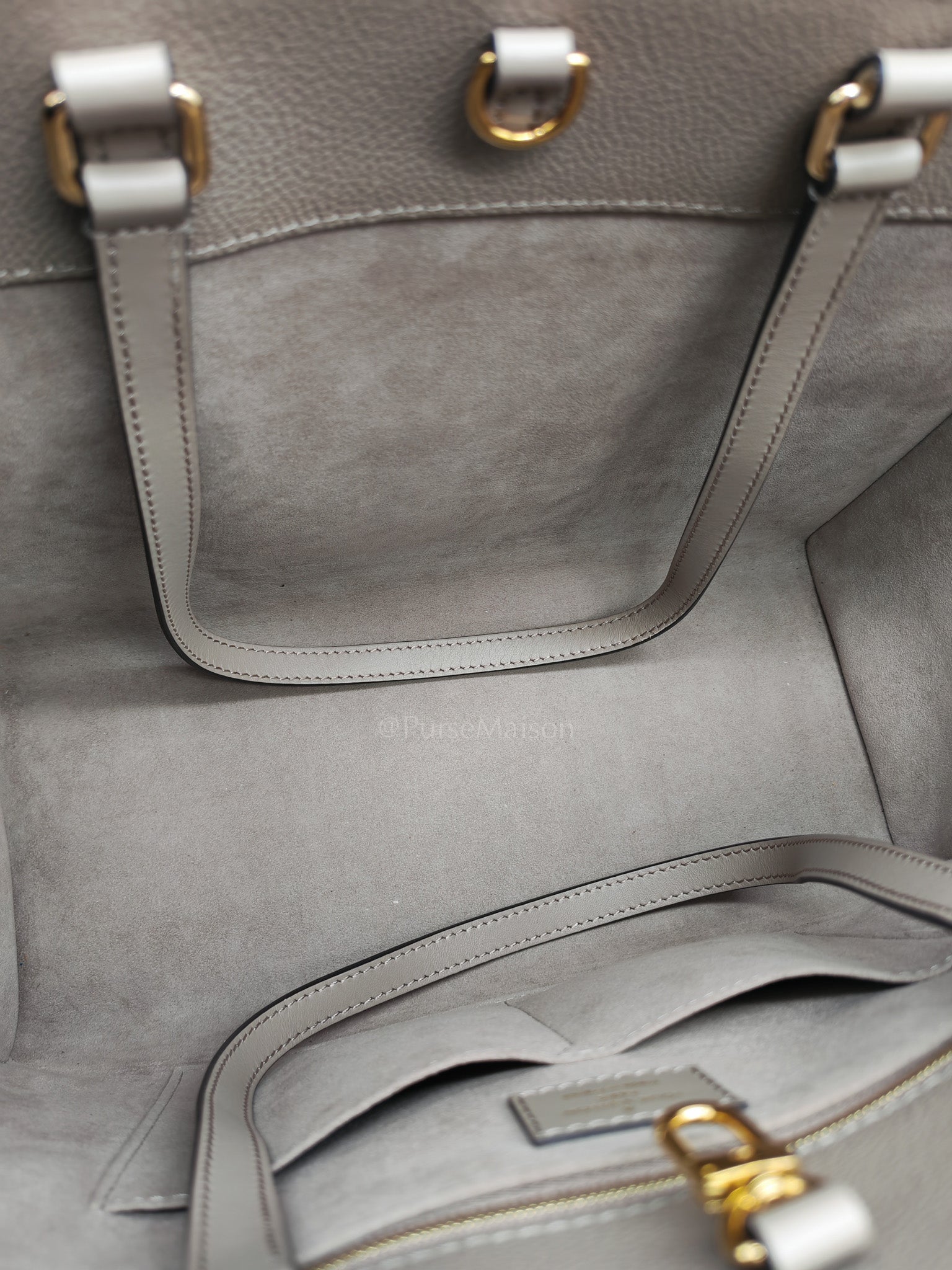 OnTheGo MM (OTG) in Beige Monogram Empriente Leather & Gold Hardware Microchip