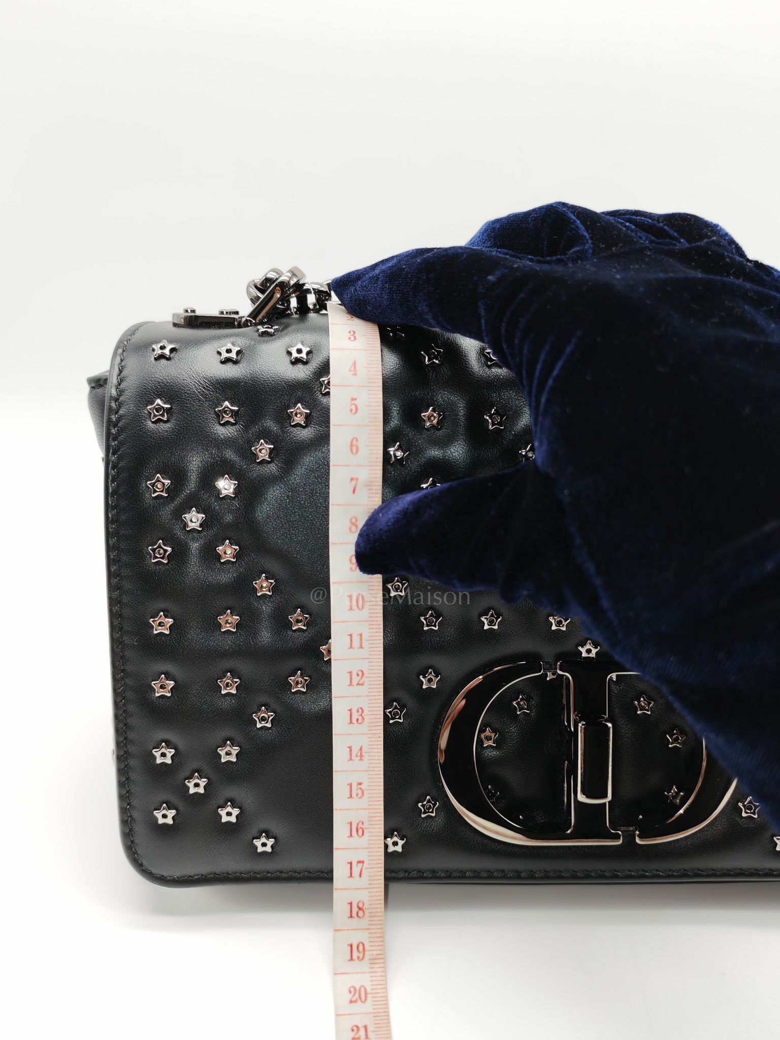 Caro Lucky Star in Black Quilted Cannage Lambskin Leather