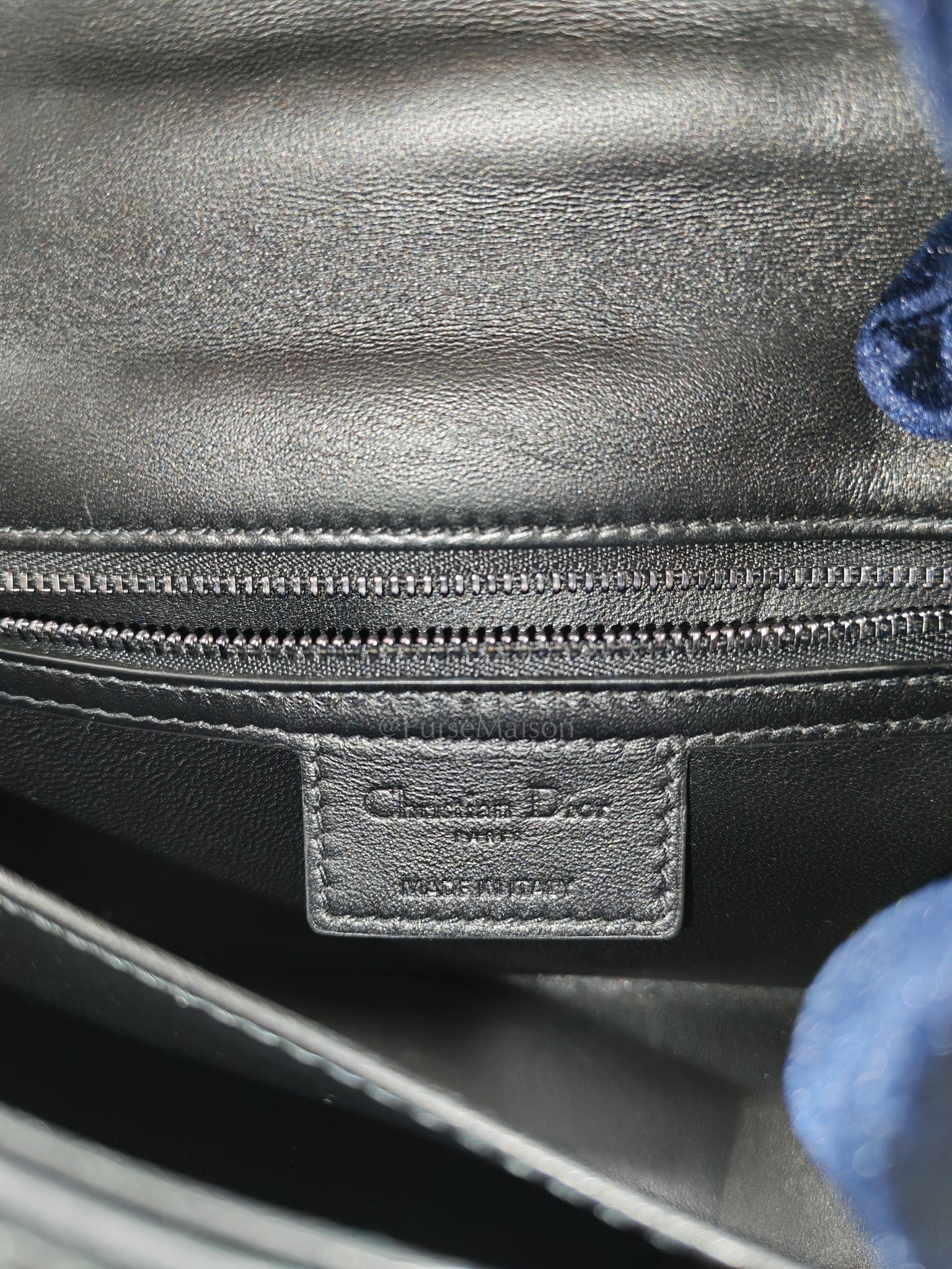 Caro Lucky Star in Black Quilted Cannage Lambskin Leather