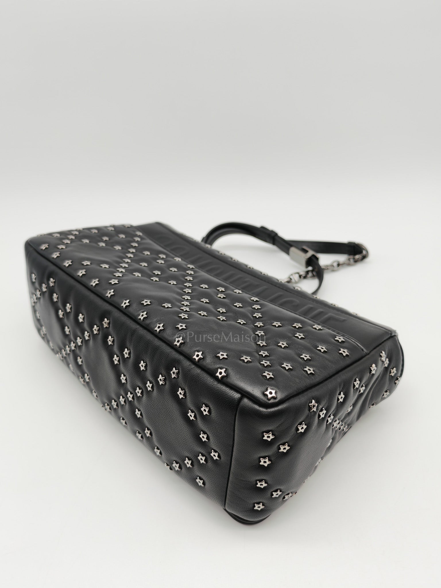 Caro Lucky Star in Black Quilted Cannage Lambskin Leather