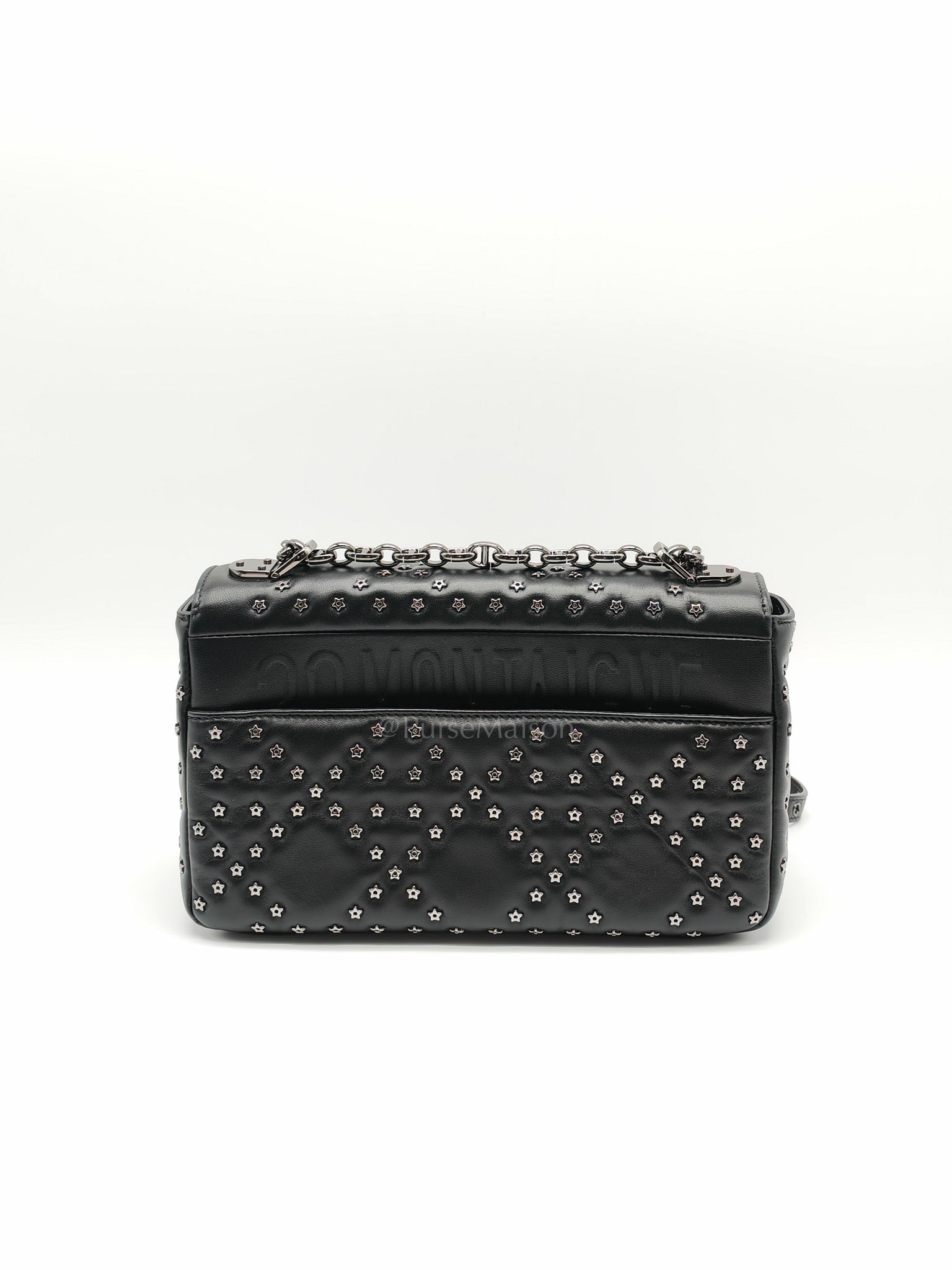 Caro Lucky Star in Black Quilted Cannage Lambskin Leather