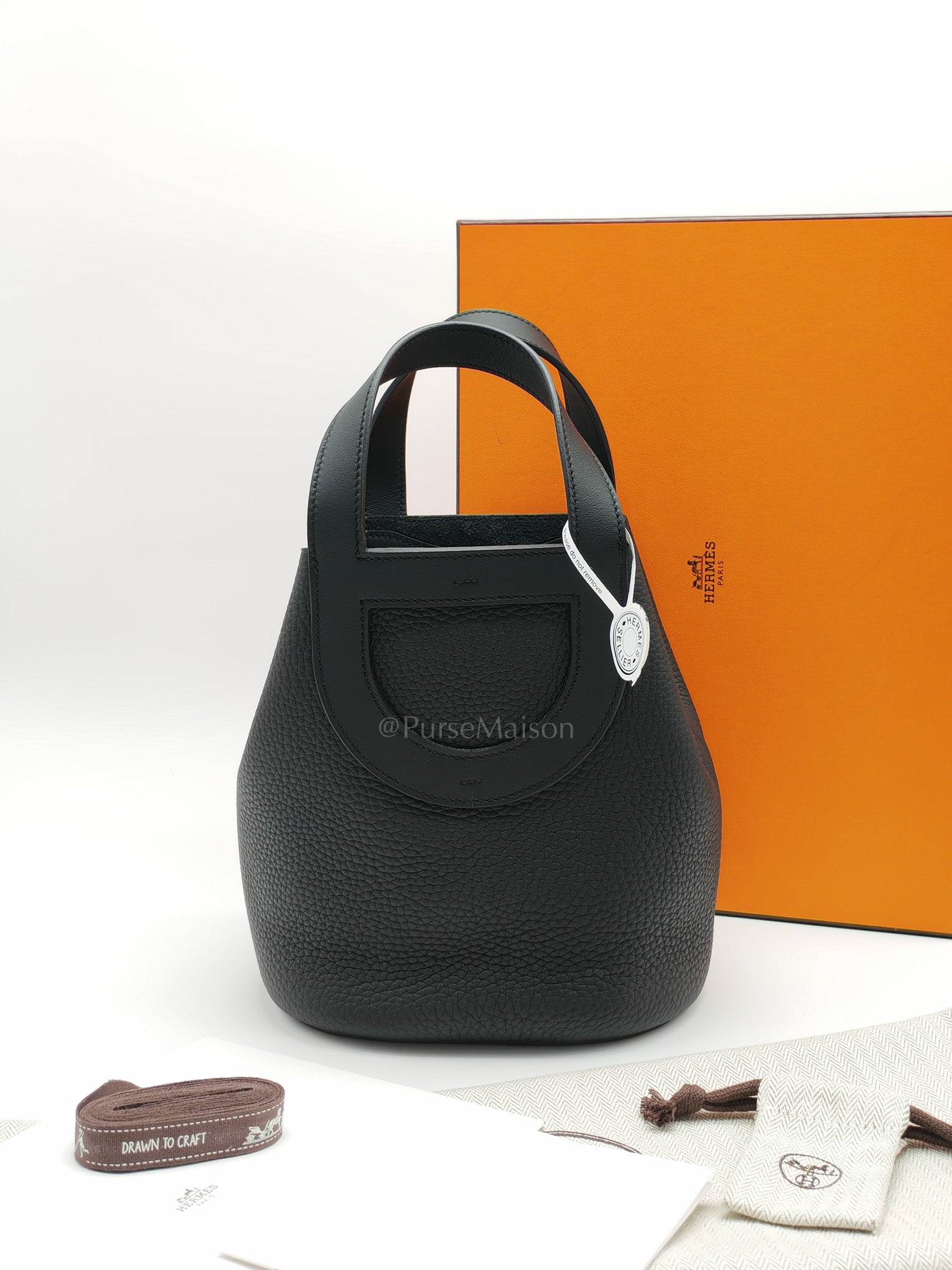 In The Loop 18 in Black/Noir Clemence Leather & Palladium Hardware Stamp K(2025)