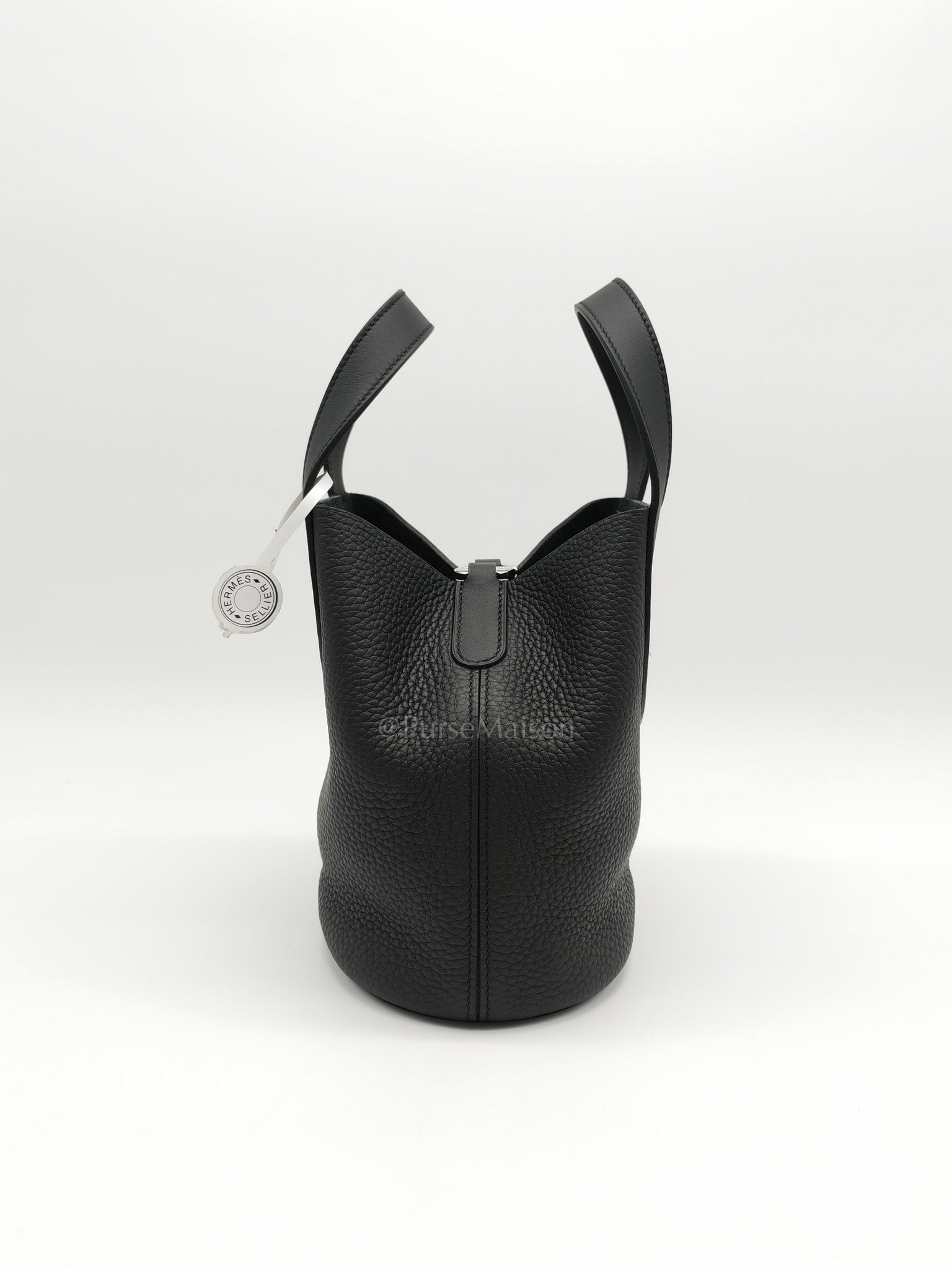 In The Loop 18 in Black/Noir Clemence Leather & Palladium Hardware Stamp K(2025)