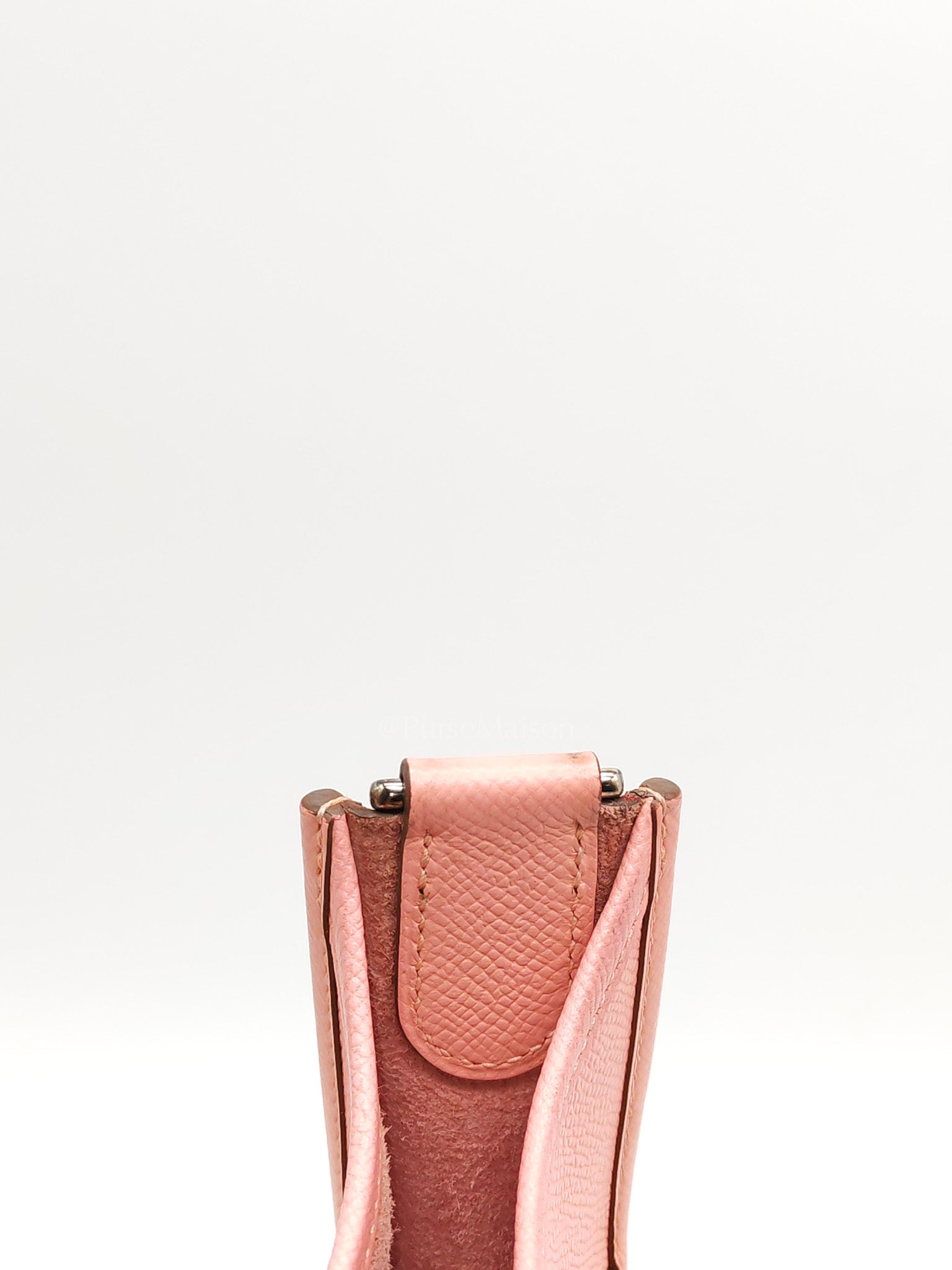 Evelyne PM in Pink Epsom Leather & Palladium Hardware Stamp T(2015)