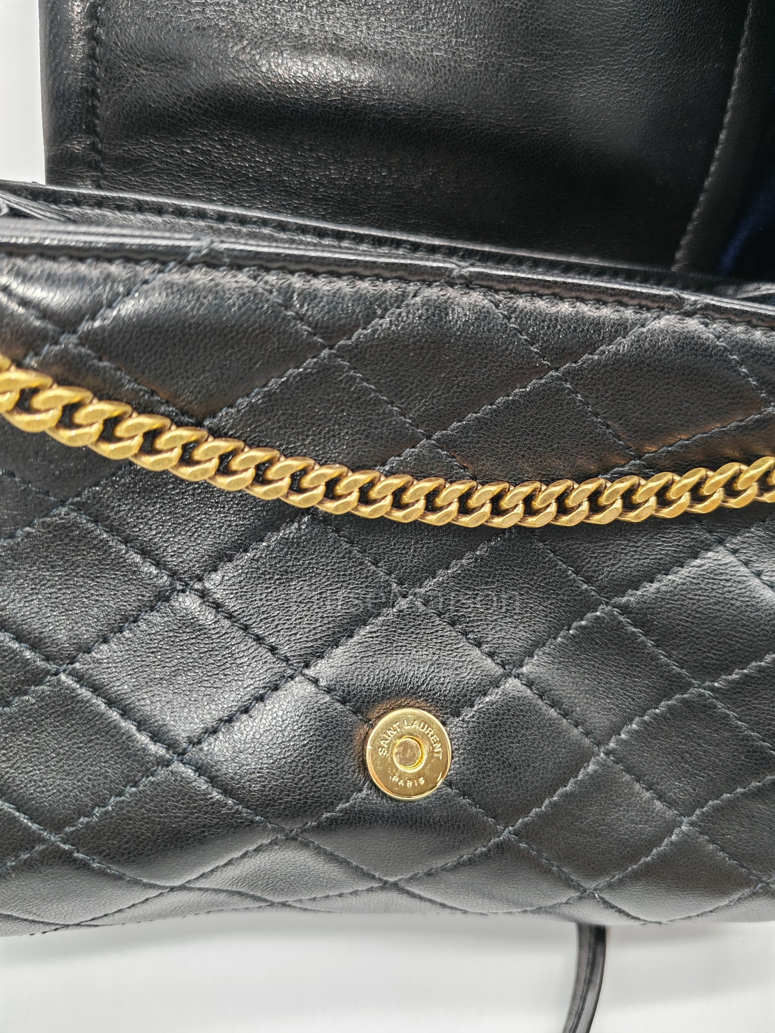 Mini Nolita Crossbody Bag in Black Agneau Leather Gold Hardware