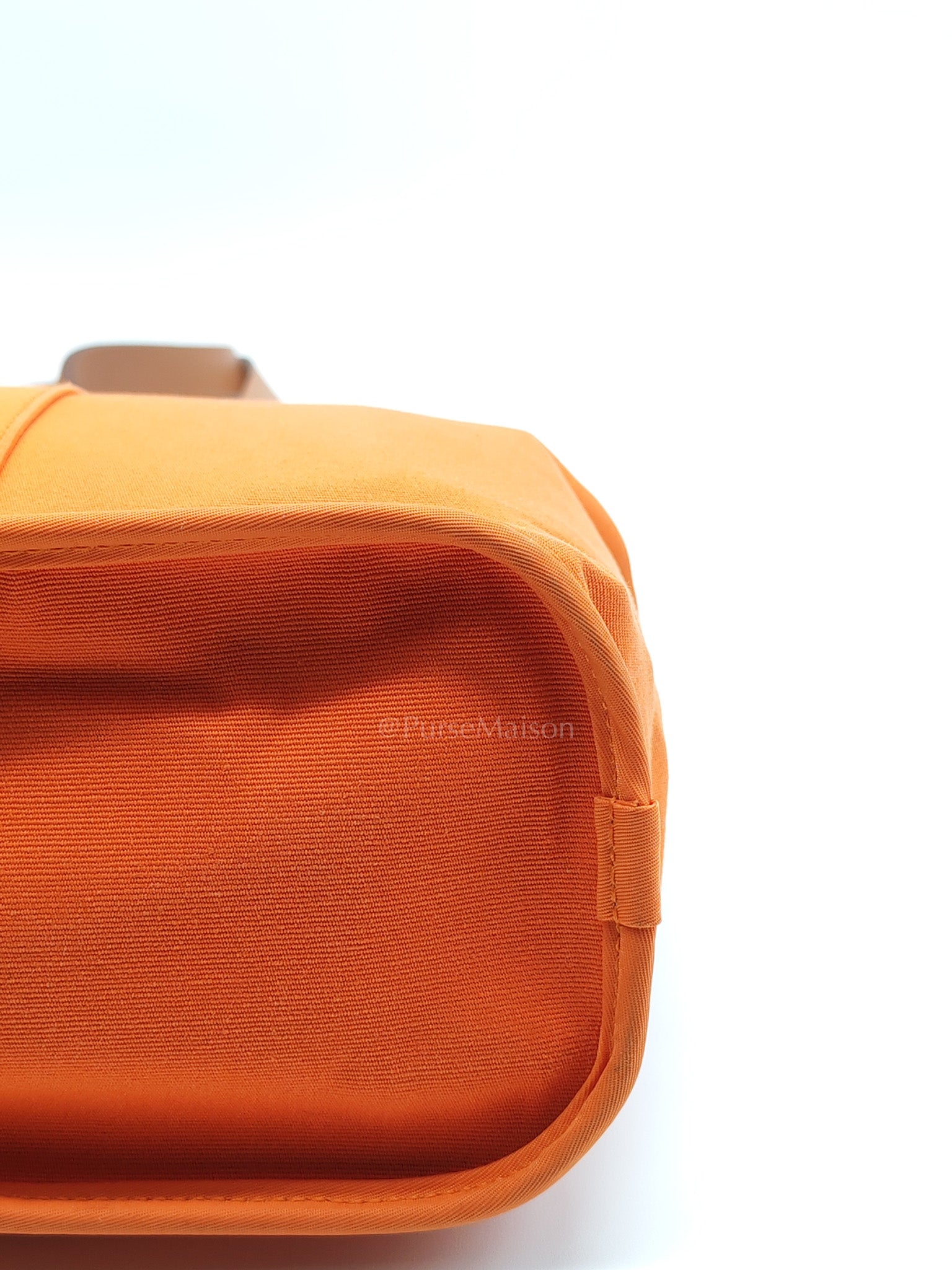 Cabag 32 Tote Bag in Orange Elan & Palladium Hardware Stamp Square P (2012) | Purse Maison Luxury Bags Shop