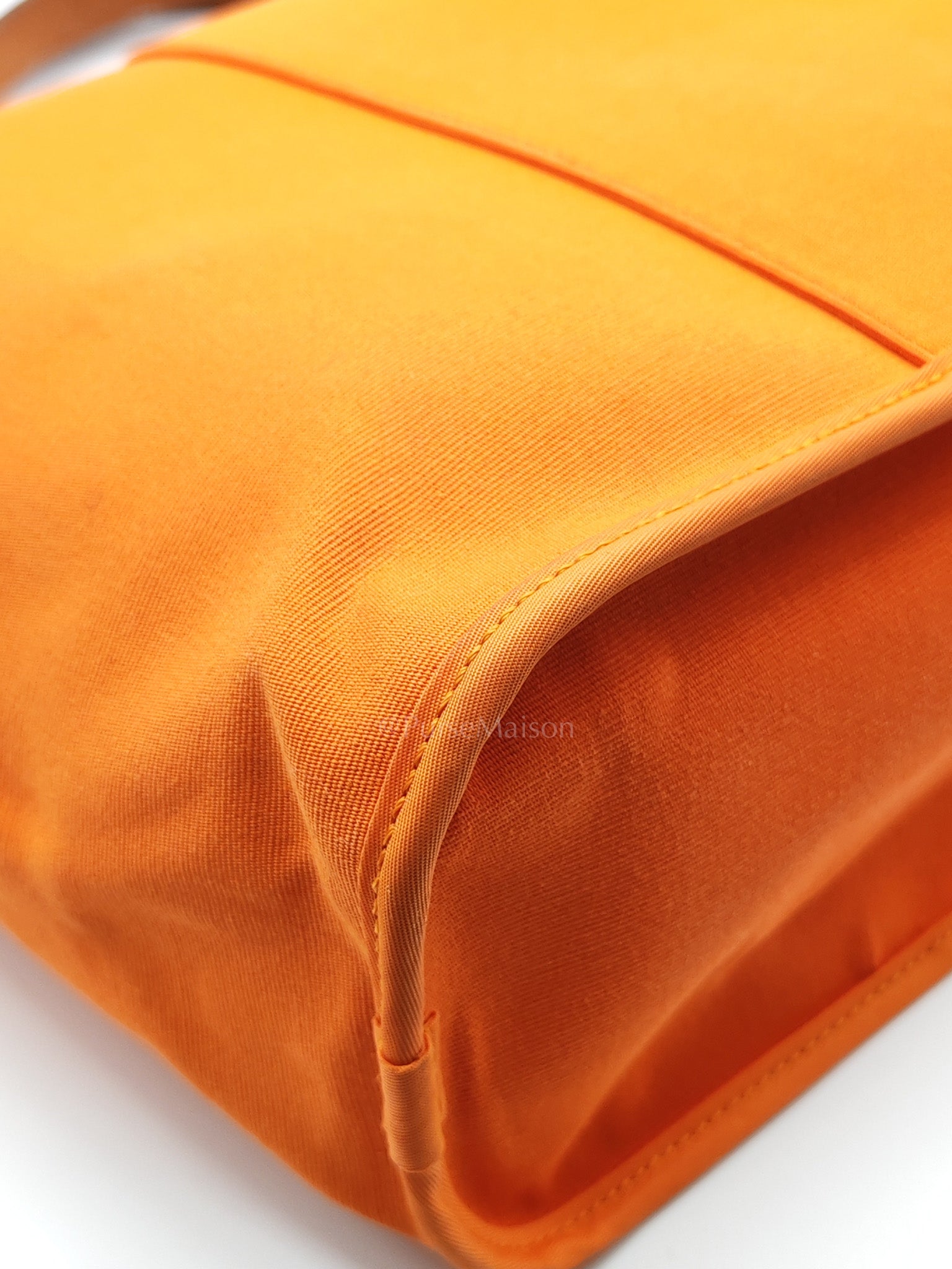 Cabag 32 Tote Bag in Orange Elan & Palladium Hardware Stamp Square P (2012) | Purse Maison Luxury Bags Shop