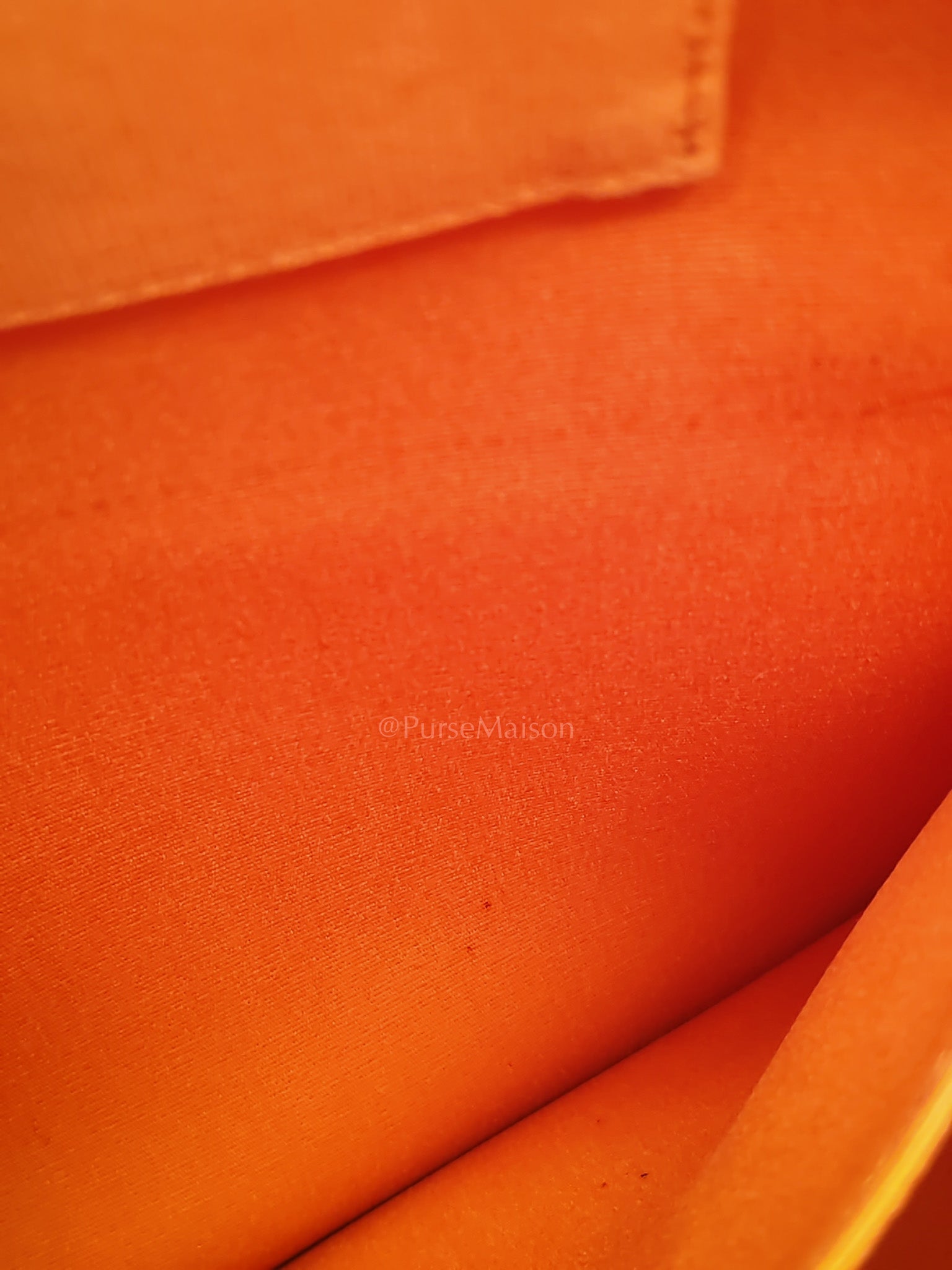 Cabag 32 Tote Bag in Orange Elan & Palladium Hardware Stamp Square P (2012) | Purse Maison Luxury Bags Shop