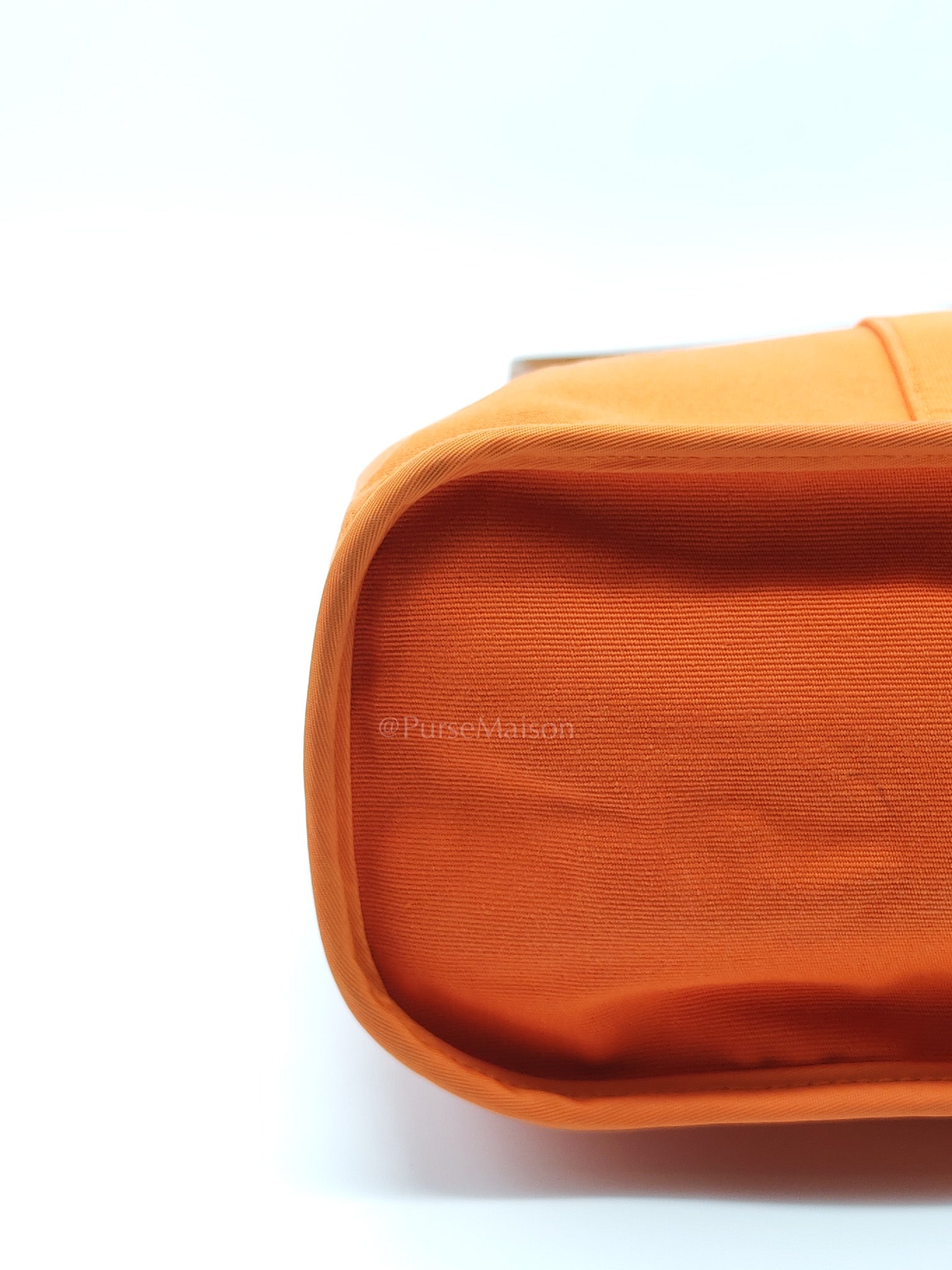 Cabag 32 Tote Bag in Orange Elan & Palladium Hardware Stamp Square P (2012) | Purse Maison Luxury Bags Shop