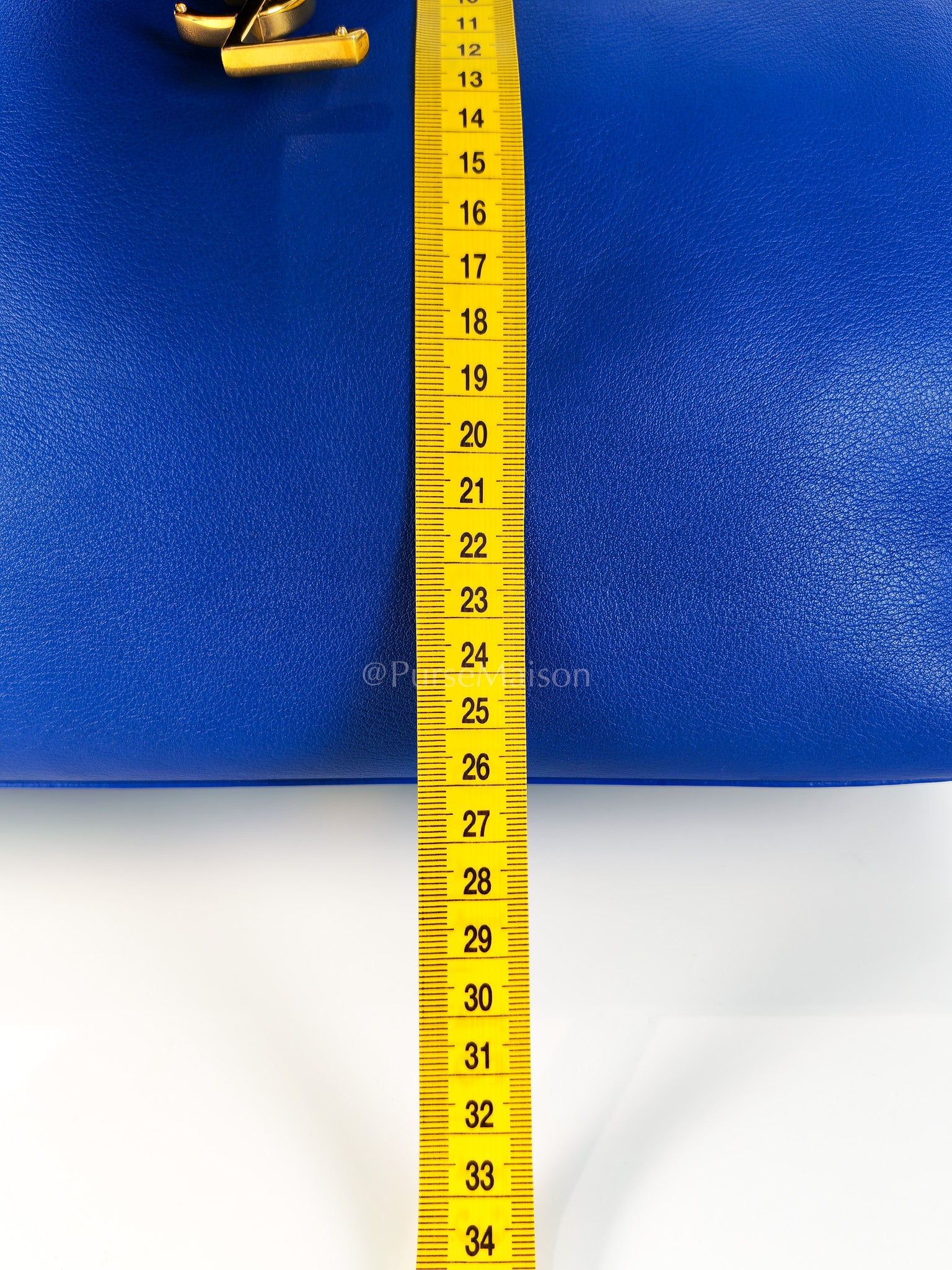 Cabas Handbag Large in Blue Calfskin Leather | Purse Maison Luxury Bags Shop