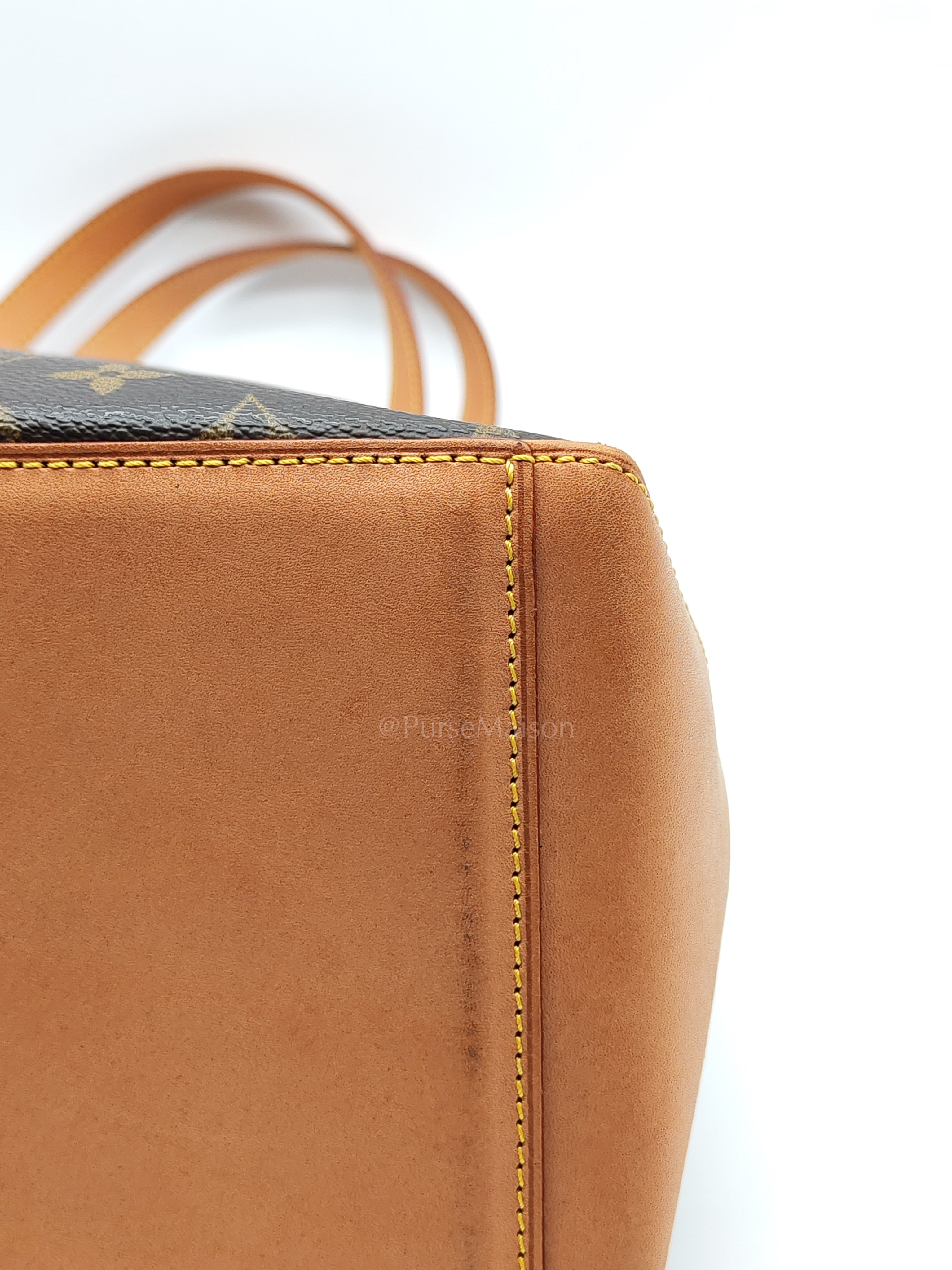 Cabas Mezzo Tote Bag in Monogram Canvas & Gold Hardware (DateCode: TH0052) | Purse Maison Luxury Bags Shop