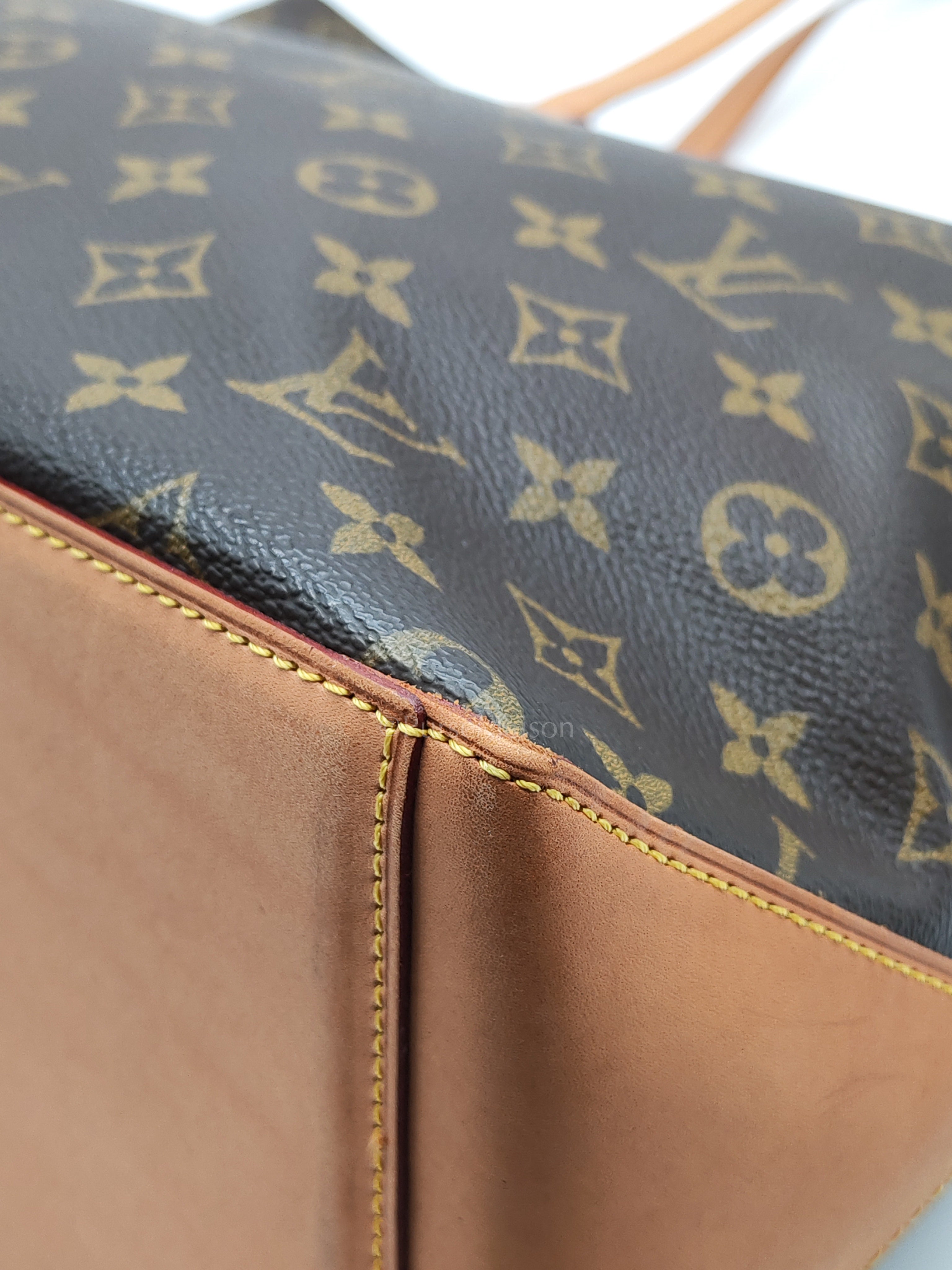 Cabas Mezzo Tote Bag in Monogram Canvas & Gold Hardware (DateCode: TH0052) | Purse Maison Luxury Bags Shop