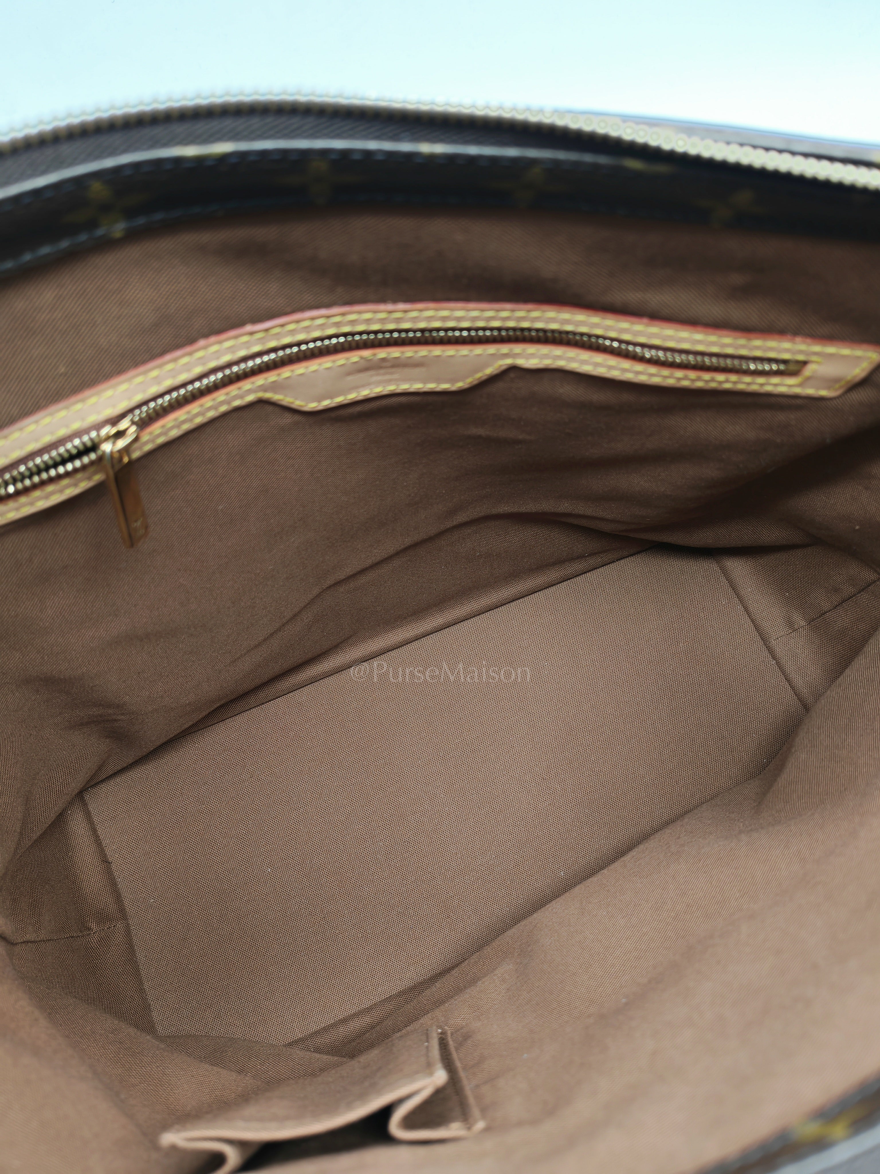 Cabas Mezzo Tote Bag in Monogram Canvas & Gold Hardware (DateCode: TH0052) | Purse Maison Luxury Bags Shop